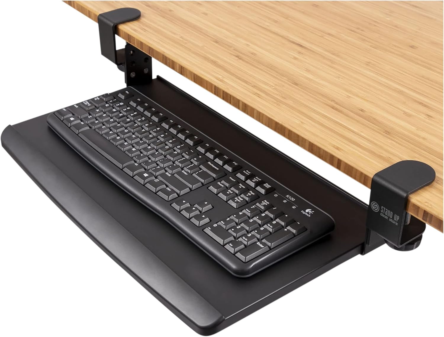Stand Up Desk Store Large Clamp-On Retractable Adjustable Height Under Desk Keyboard Tray | for Desks Up to 1.5" (Large, 33" Wide) 16 71MDVCzp0YL. AC SL1500 - northernschoolofshiatsu.co.uk
