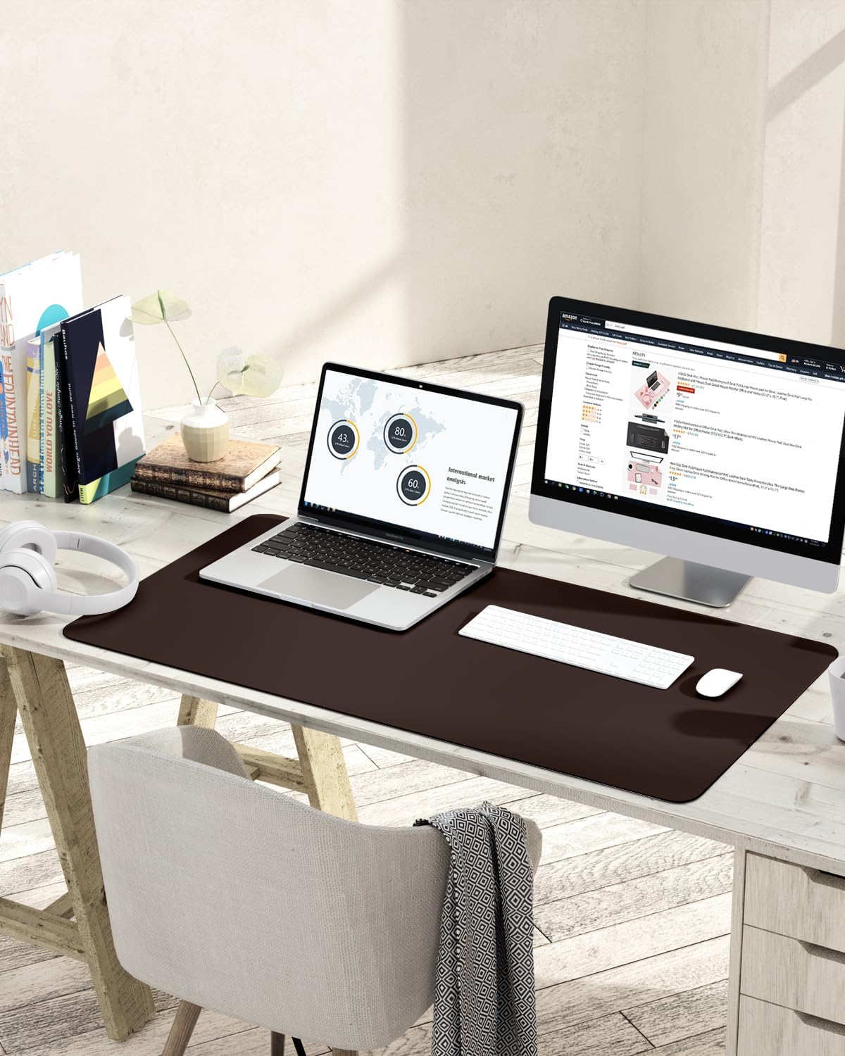 YSAGi Non-Slip Leather Desk Pad, Waterproof Laptop Computer Desk Keyboard Mat, Table Protector Blotter Mat, Large Mouse Pad for Office/Work/Home/Decor(Pink, 23.6" x 13.7") 138 71NHJtj1pbL. AC SL1500 - northernschoolofshiatsu.co.uk