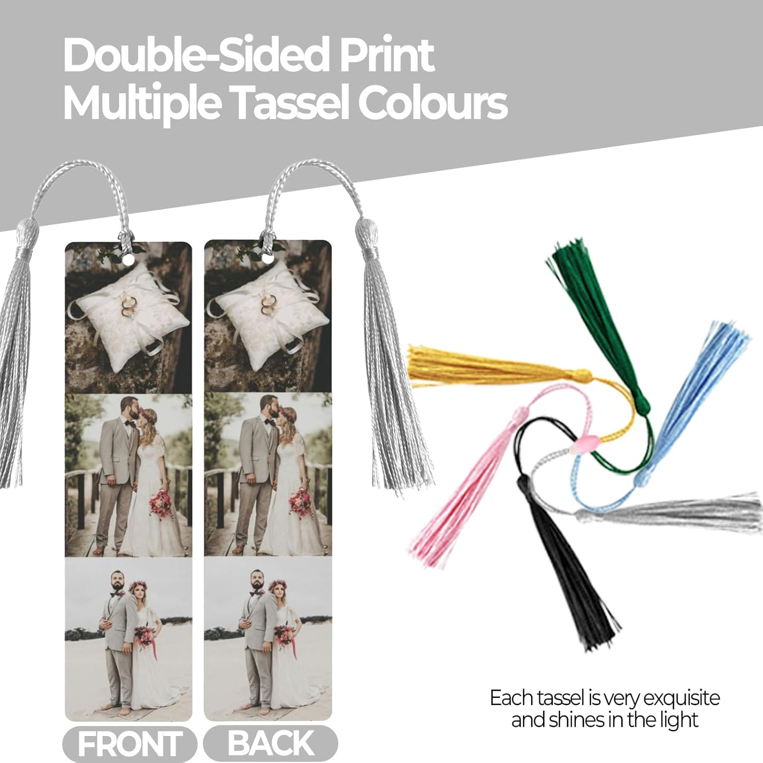 Personalized Bookmark with Photo and Text, Custom Metal Photo Bookmark with Multi-Color Tassel for Girlfriend, Boyfriend, Pet, Women, Men, Teacher, Family, Farewell Gift (3 Photos) 3 71NrK0Y2HcL. AC SL1500 - northernschoolofshiatsu.co.uk