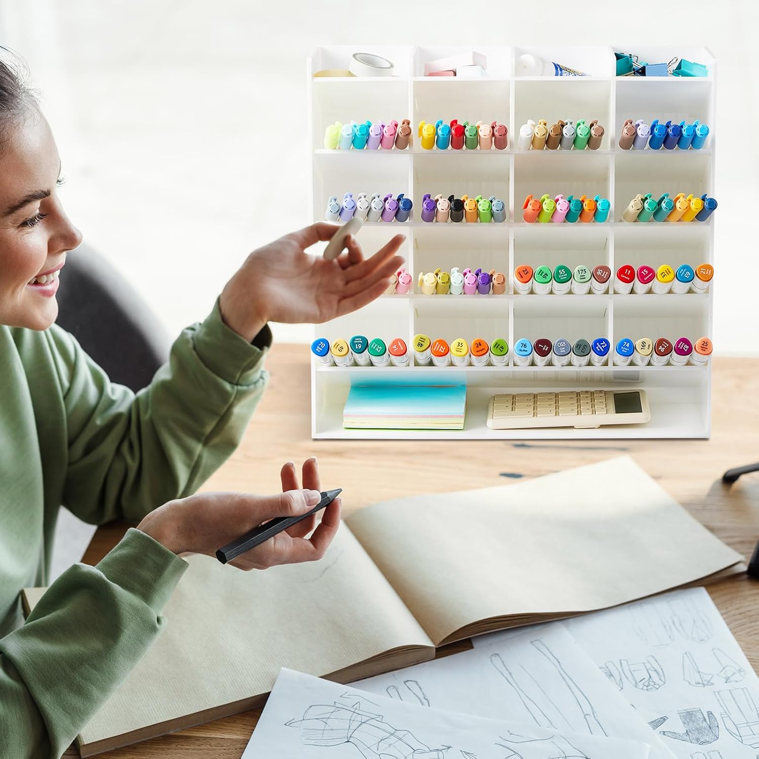 Acrylic Pen Organizer Storage Vertical Marker Organizer Acrylic Pen Display Holder for Office Desk Desktop Stationery Pencil Storage(Clear,13 x 4 x 10.2 Inch) 26 71O1gCVhyWL. AC SL1500 - northernschoolofshiatsu.co.uk