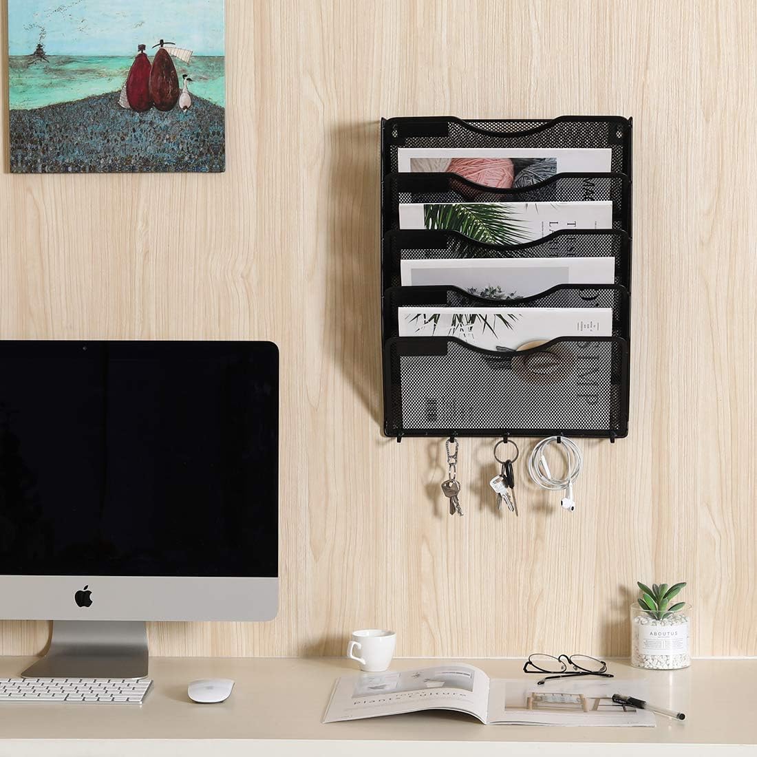 EasyPAG Wall File Holder 5 Pocket Mesh Hanging Wall Organizer Vertical Hanging File Folder Holder Magazine Rack with Nametag Label for Mail Paper Organization,Black 95 71OC6Q7m49L. AC SL1100 - northernschoolofshiatsu.co.uk