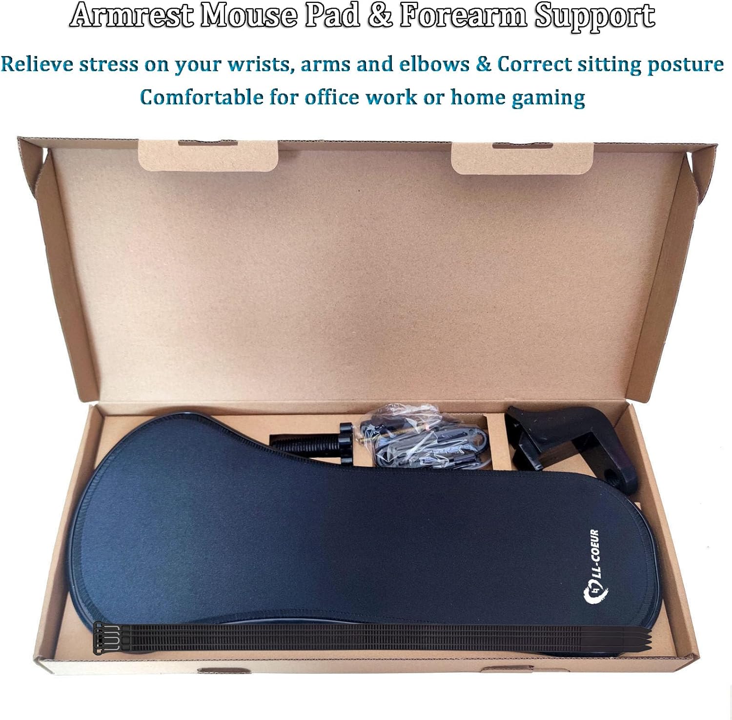 LL-COEUR Arm Support Wrist Rest for Table and Chair, Ergonomic Armrest Desk Extender, Multifunctional Computer Mouse Pad Holder (Black) 7 71Oy0T8q+nL. AC SL1500 - northernschoolofshiatsu.co.uk