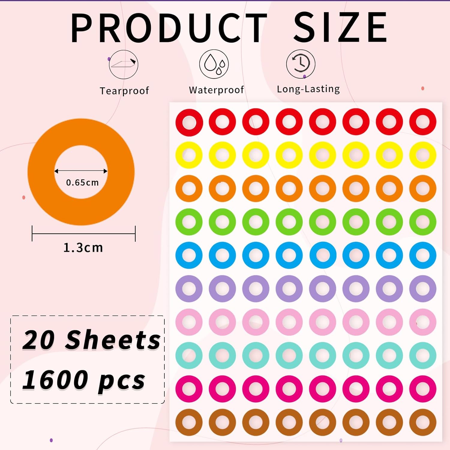 Hole Reinforcement Stickers Labels,10colors,Pack of 1440 25 71P1BUsiXkL. AC SL1500 - northernschoolofshiatsu.co.uk