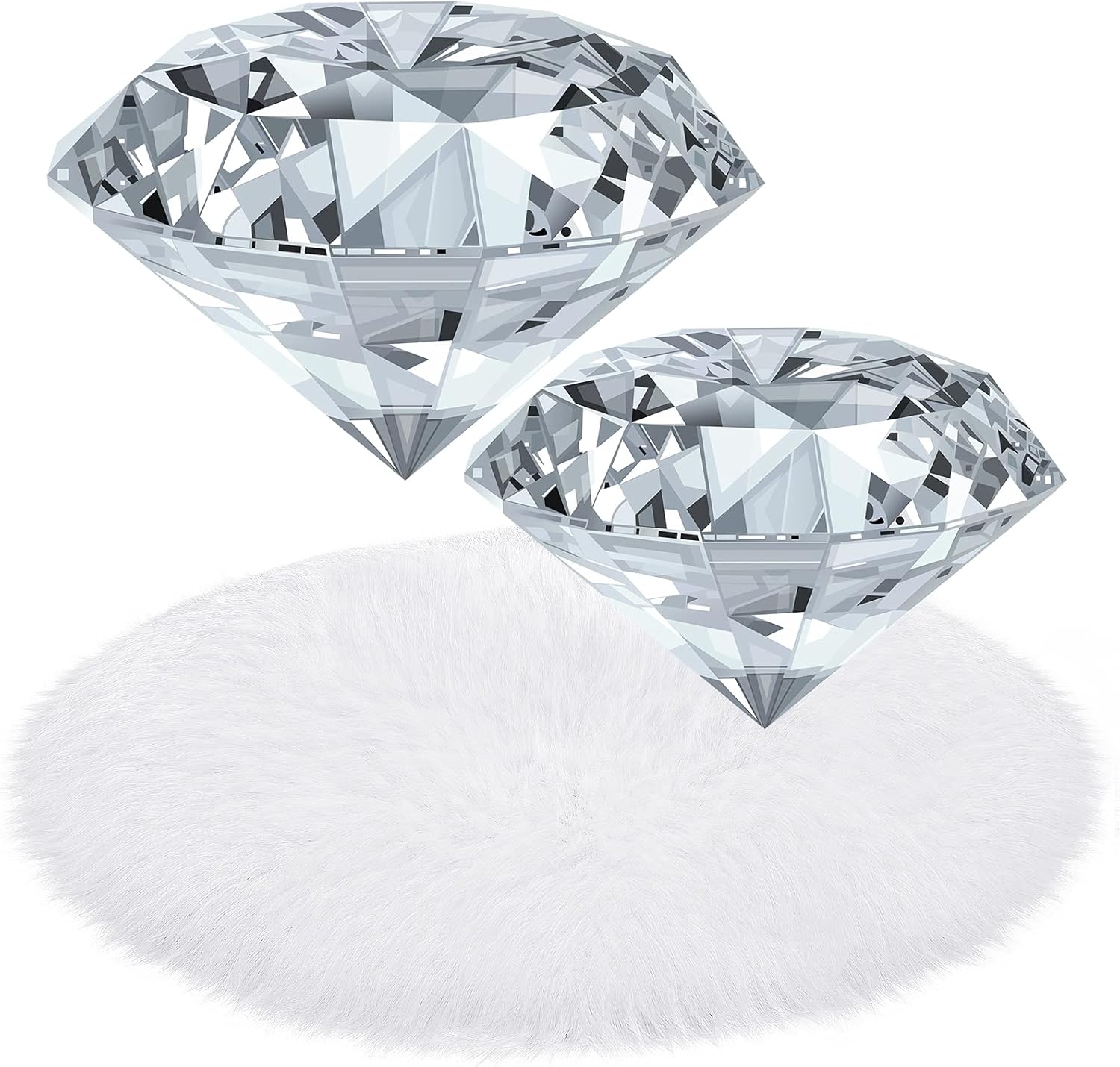 2 Pieces Crystal Diamond Paperweight 60 mm 80 mm Nail Art Hand Rest Pad Nail Backgrounds for Pictures with 12 Inch Artificial Sheepskin Cushion Faux Fur Seat Cover for Photography Wedding Home Decor 1 71PAizdal0L. AC SL1500 - northernschoolofshiatsu.co.uk