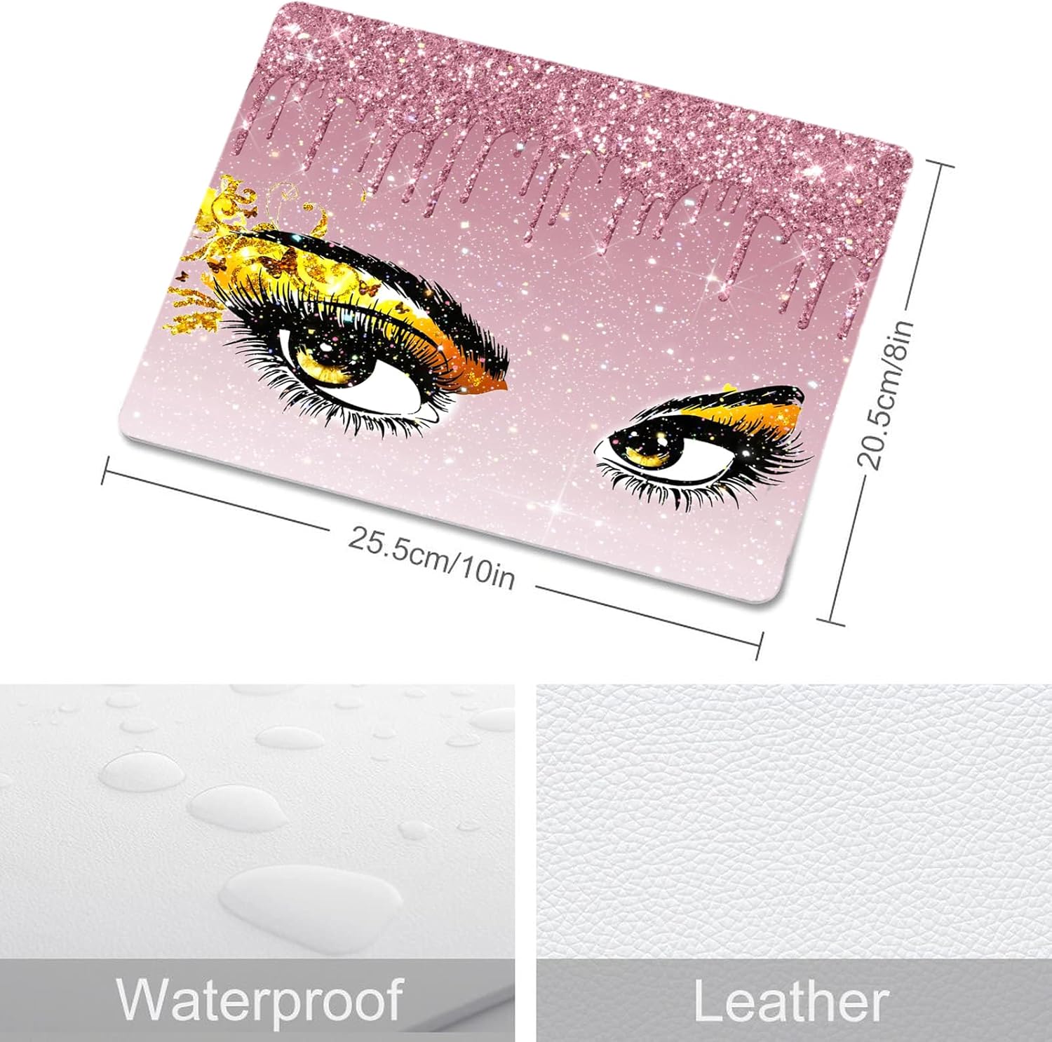 Mouse Pad Diamond Silver Glitter Sparkle Mousepad Bling Desk Accessories Gaming Bling Rubber Pads for Laptop, One Size 65 71PQyyt5 sL. AC SL1500 - northernschoolofshiatsu.co.uk