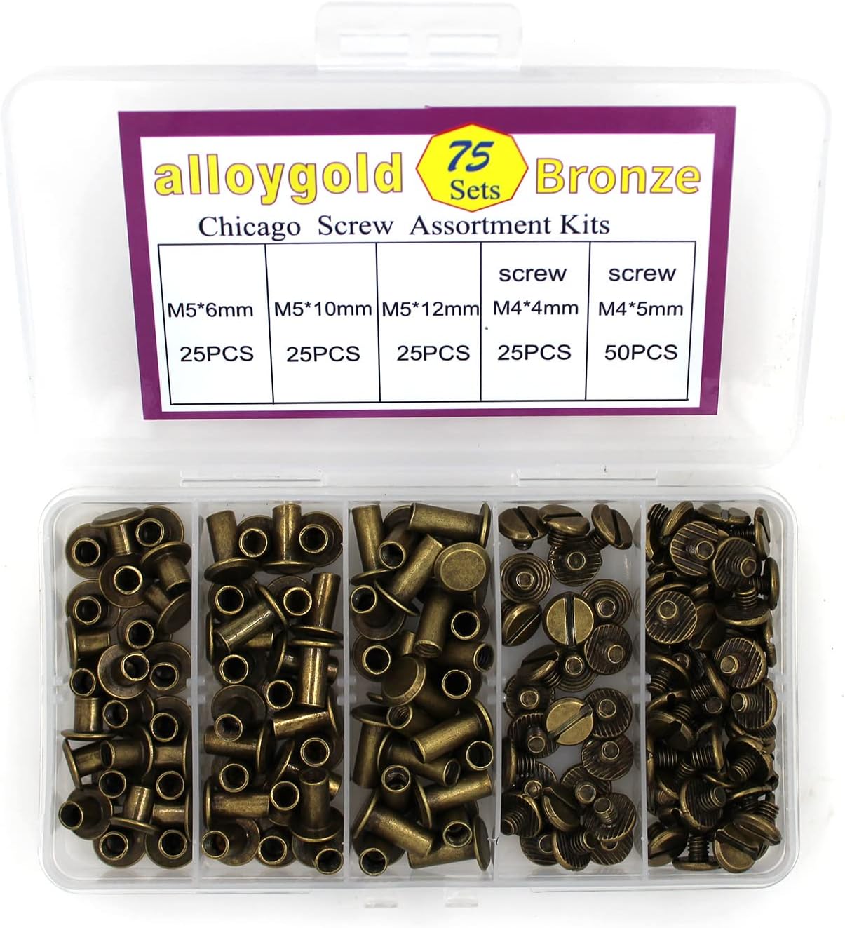 100 Pcs (50 Pair) Gun Black Phillips Chicago Binding Screws Assorted Kits,6 Sizes of Flat Head Rivet Hollow Binding Screws Posts, for Leather Saddles Purses Belt Repair(M5x5/10/15/25/35/45) 11 71Qds0V2s2L. AC SL1500 - northernschoolofshiatsu.co.uk