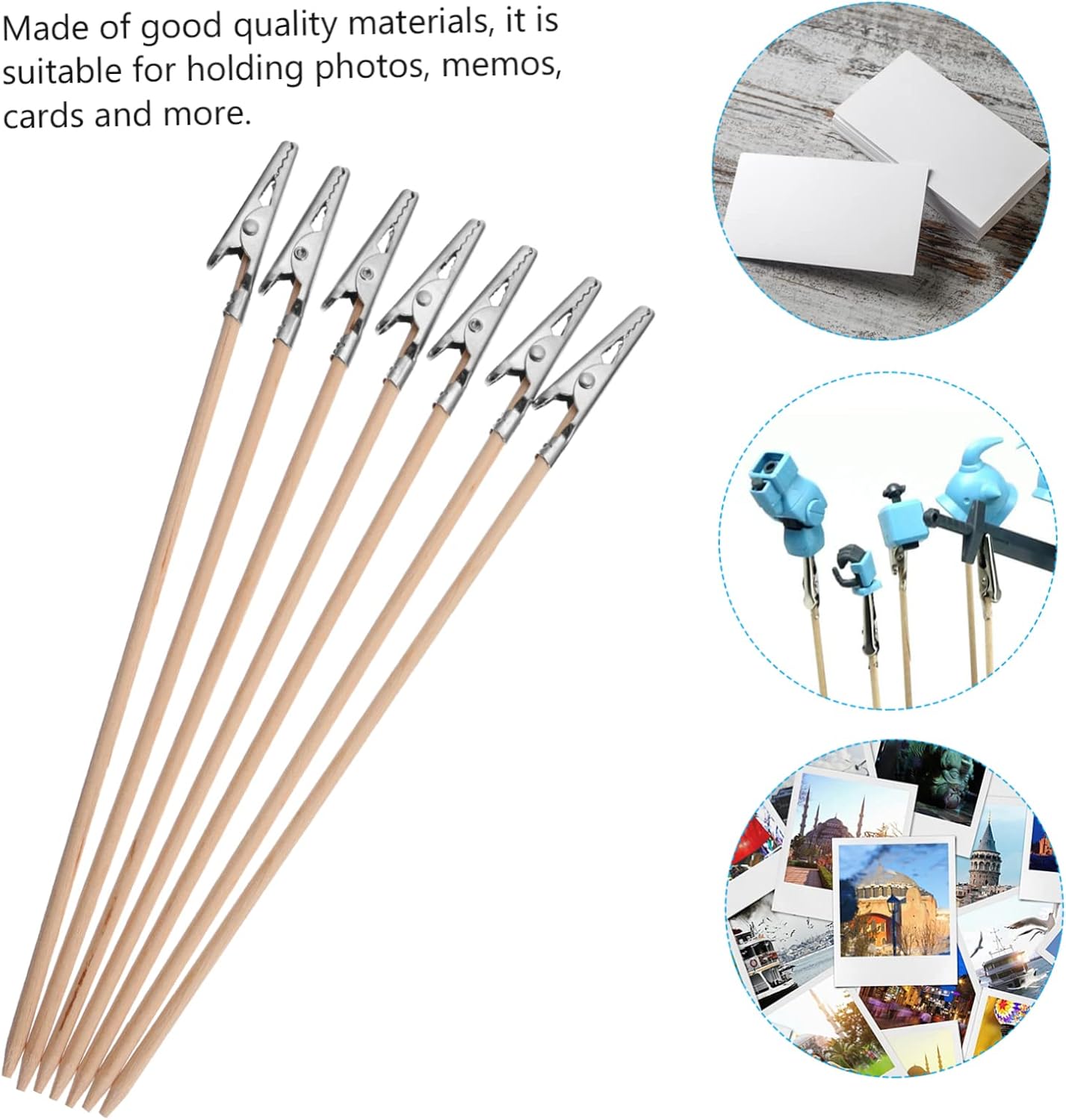 100Pcs Bamboo Stick Crocodile Clip Set Alligator Clips for DIY Projects Crafting and Model Making Versatile Crocodile Clamps for Home and Office Use 3 - northernschoolofshiatsu.co.uk