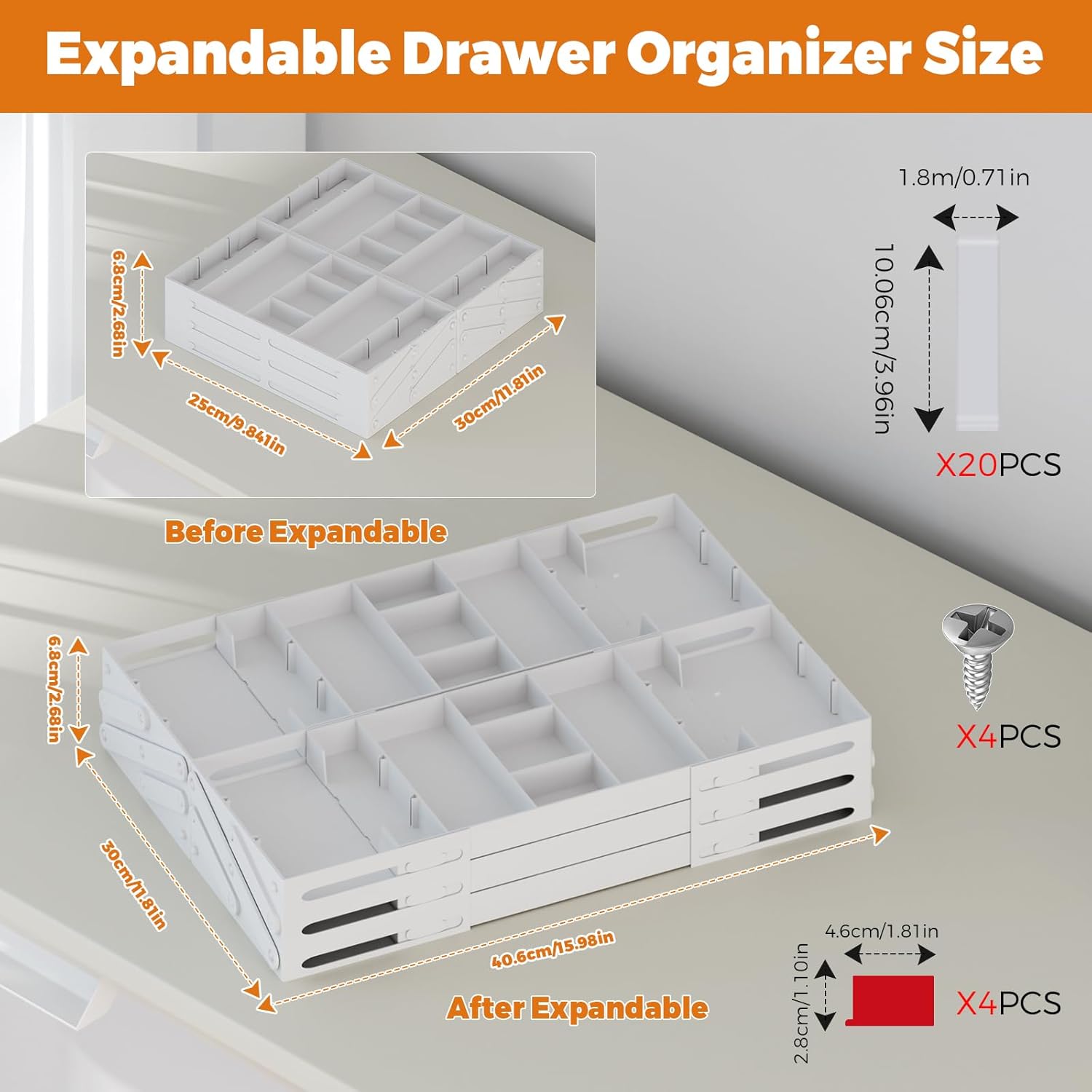 3 Tier Drawer Organizer - Expandable Junk Drawer Organizer Smart Office Supply Organizer, Folding Drawer Storage Multi-level Desk Organizer for Makeup,Jewelry,Cosmetics,Kitchen Storage (1 Row 3 Tier) 31 71QyREj7LYL. AC SL1500 - northernschoolofshiatsu.co.uk