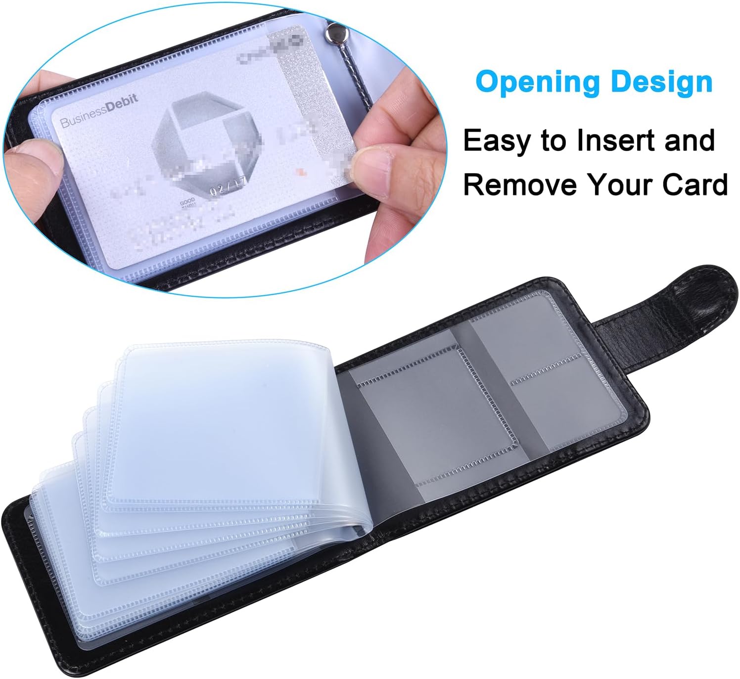 Wisdompro Credit Card Holder, Slim Leather RFID Blocking Wallet Debit Card Protector Organizer Case (Build in 20 Card Slot & 7 Small Cells for Memory Cards)-Vertical Black 44 71R zai6dzL. AC SL1500 - northernschoolofshiatsu.co.uk