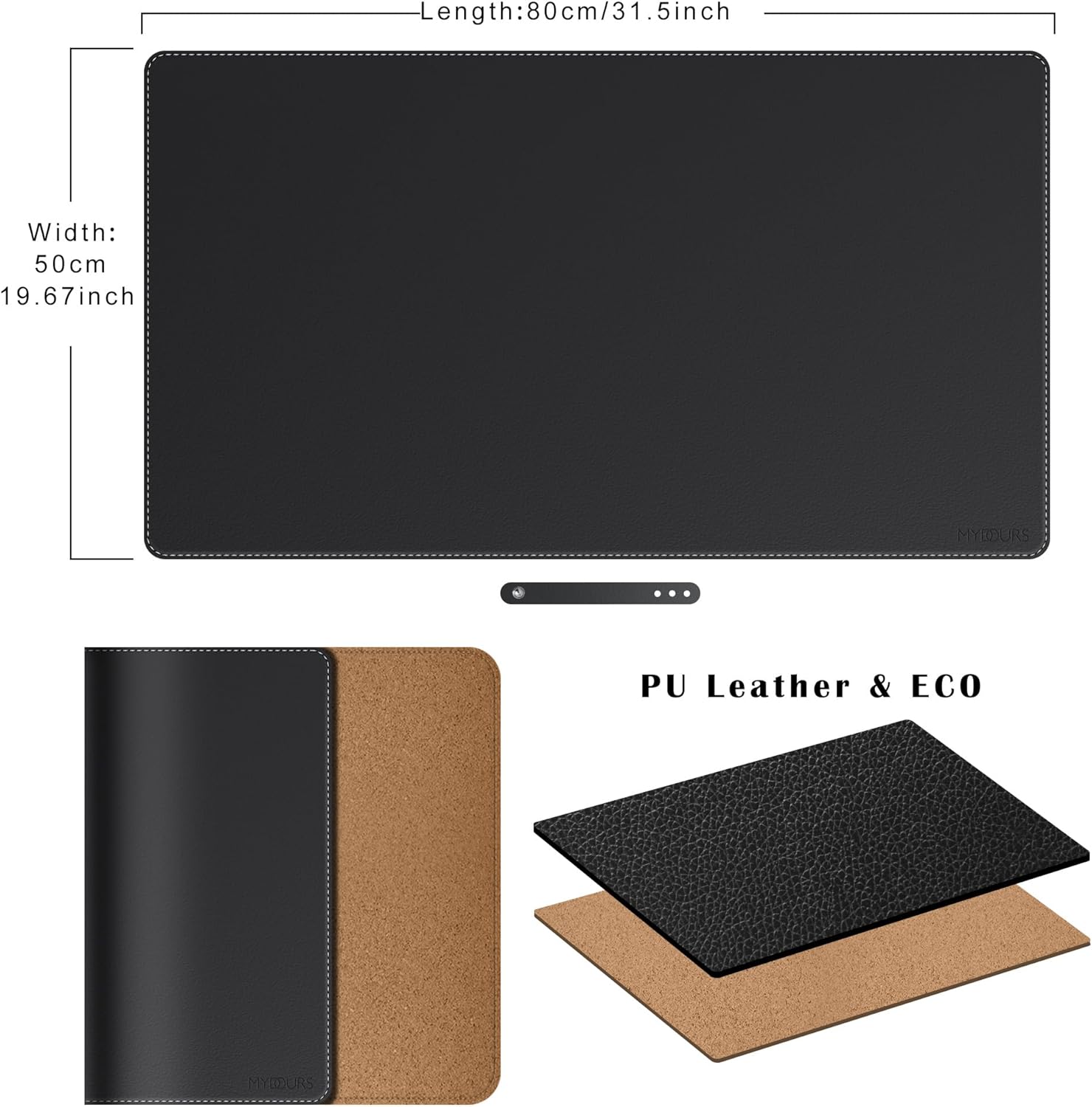Mydours Cork & PU Leather Desk Mat, 40" x 20" Large Gaming Mouse Pad XL, Dual-Sided Portable Desk Pad Blotter, Keyboard Computer Desktop Protector for Gift Office Home (Brown) 43 71R0Qp5aRVL. AC SL1500 - northernschoolofshiatsu.co.uk
