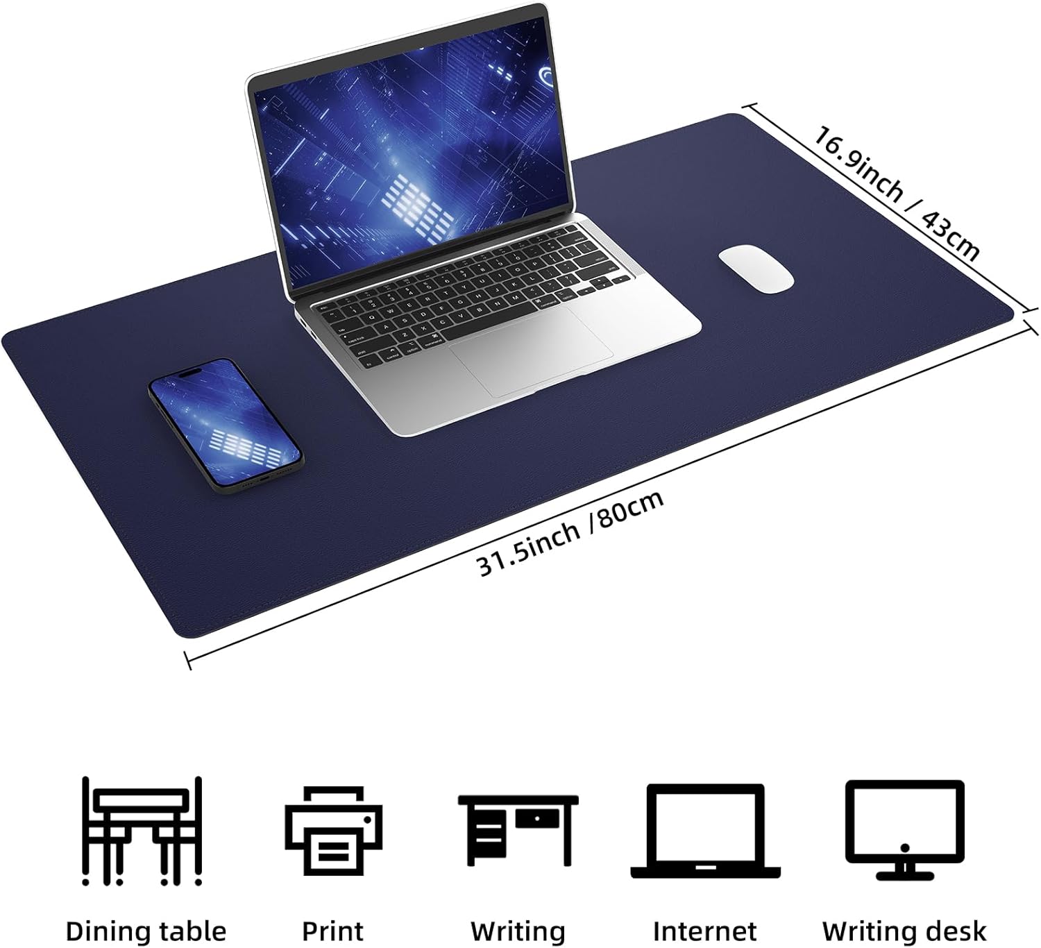 Large Desk Mat 47.2" x 17" Leather Desk Pad Protector with Natural Cork & PU Leather, Non-Slip Office Desk Mat, Large Mouse Pad, Waterproof Desk Blotter pad for Office&Home(Black) 118 71R8eLZI3HL. AC SL1500 - northernschoolofshiatsu.co.uk