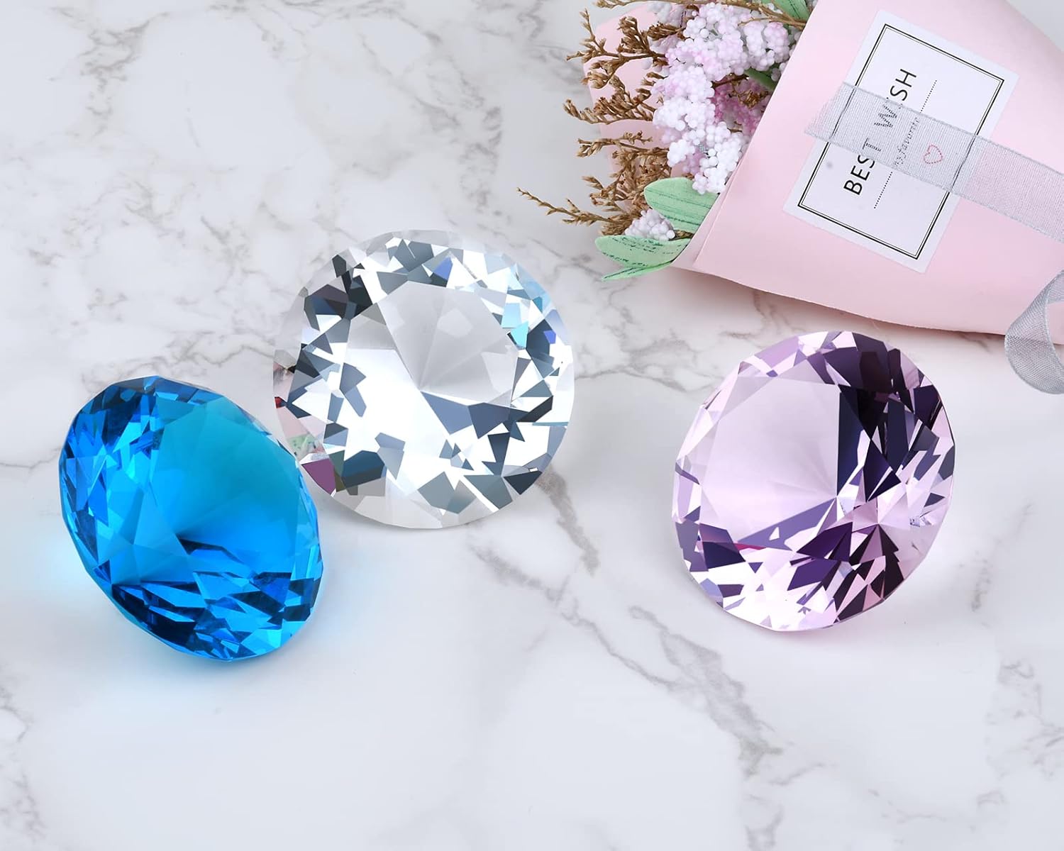 DS. DISTINCTIVE STYLE Crystal Paperweight Crystal Diamond for Nail Pictures Wedding Decorations Cake Topper Photography Prop 5 71RQ 5ovlTL. AC SL1500 - northernschoolofshiatsu.co.uk