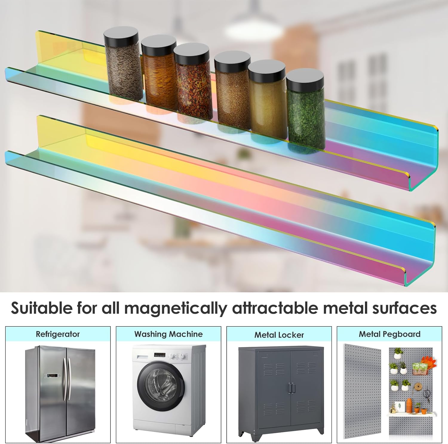 NiHome Clear Magnetic Acrylic Book Shelves 2-Pack, 24'' for Whiteboard, Classroom and Fridge Storage, Sleek Design for Large Picture Books and File Holders, Holds up to 8.5 lbs 54 71S5U9MRHSL. AC SL1500 - northernschoolofshiatsu.co.uk