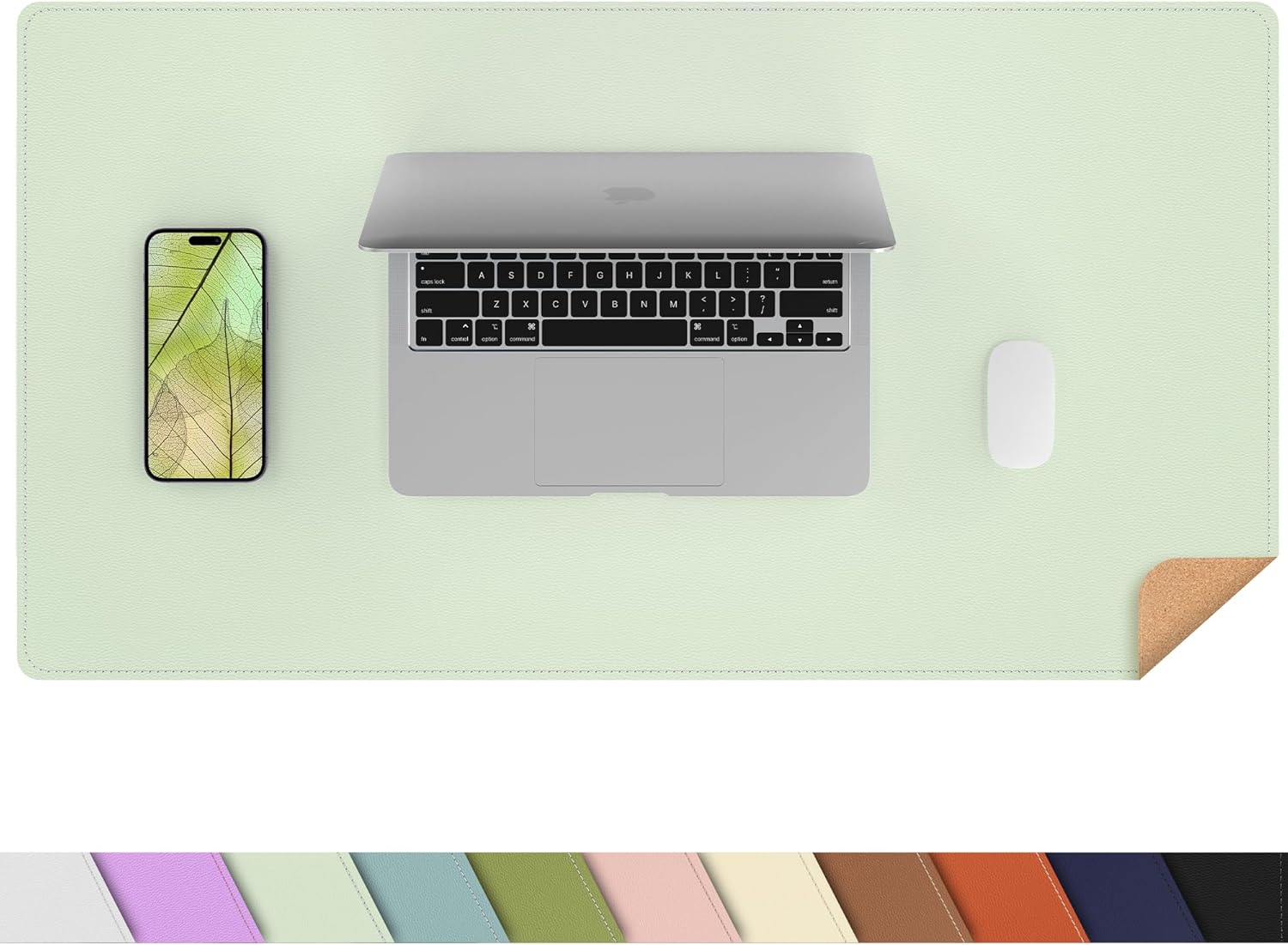 Large Desk Mat 47.2" x 17" Leather Desk Pad Protector with Natural Cork & PU Leather, Non-Slip Office Desk Mat, Large Mouse Pad, Waterproof Desk Blotter pad for Office&Home(Black) 335 71SC 33vVyL. AC SL1500 - northernschoolofshiatsu.co.uk