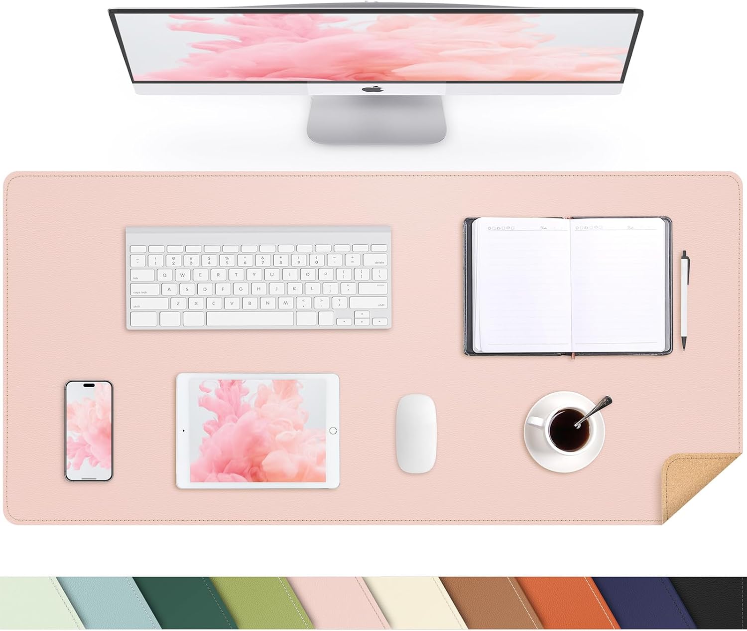 Large Desk Mat 47.2" x 17" Leather Desk Pad Protector with Natural Cork & PU Leather, Non-Slip Office Desk Mat, Large Mouse Pad, Waterproof Desk Blotter pad for Office&Home(Black) 235 71SIZwvZA3L. AC SL1500 - northernschoolofshiatsu.co.uk