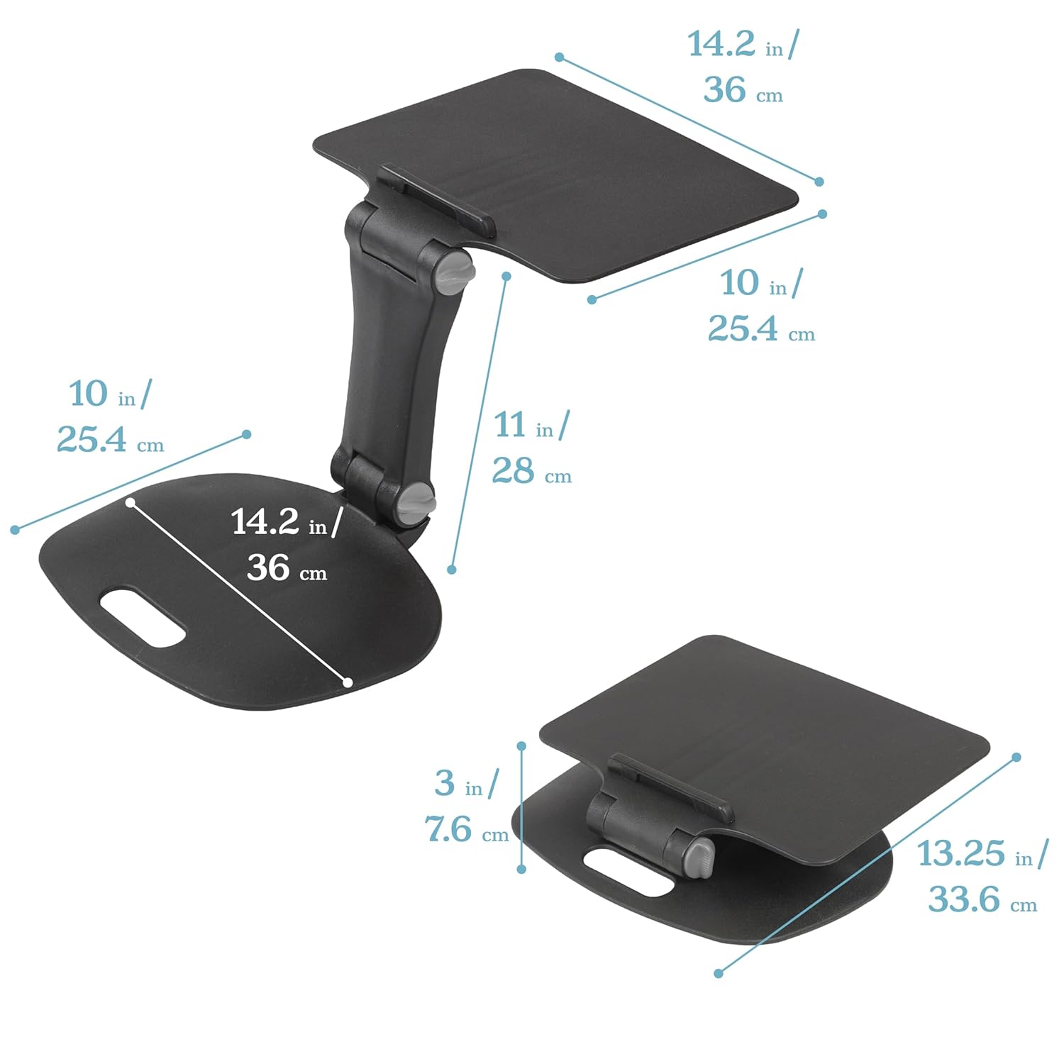 ECR4Kids The Surf Folding Portable Lap Desk, Flexible Seating, Black 2 71SPYMcoPfL. SL1500 - northernschoolofshiatsu.co.uk
