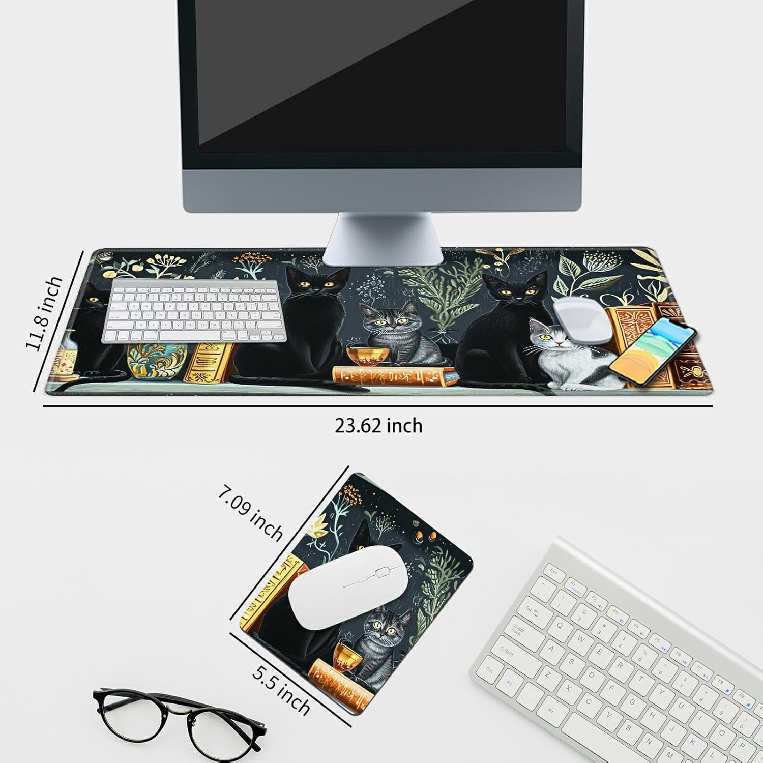Moon Star Galaxy Floral Mouse Pad Mat for Laptop Mousepads Non-Slip Rubber Base Mouse Pads for Compute Working Home Office Accessories 44 71SiX oGlpL. AC SL1500 - northernschoolofshiatsu.co.uk