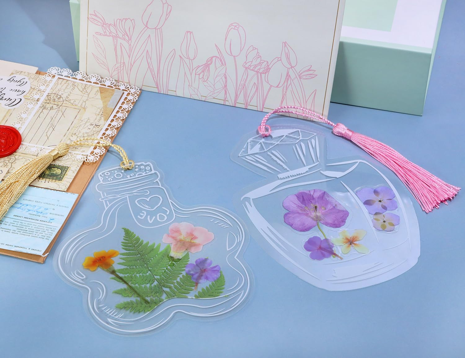 Dried Flower Bookmarks Penta Angel 30Pcs Bottle Shape Handmade DIY Clear Pressed Floral Page Markers Clips for Student Reading (Mixed Styles) 5 71SmkI LkIL. AC SL1500 - northernschoolofshiatsu.co.uk