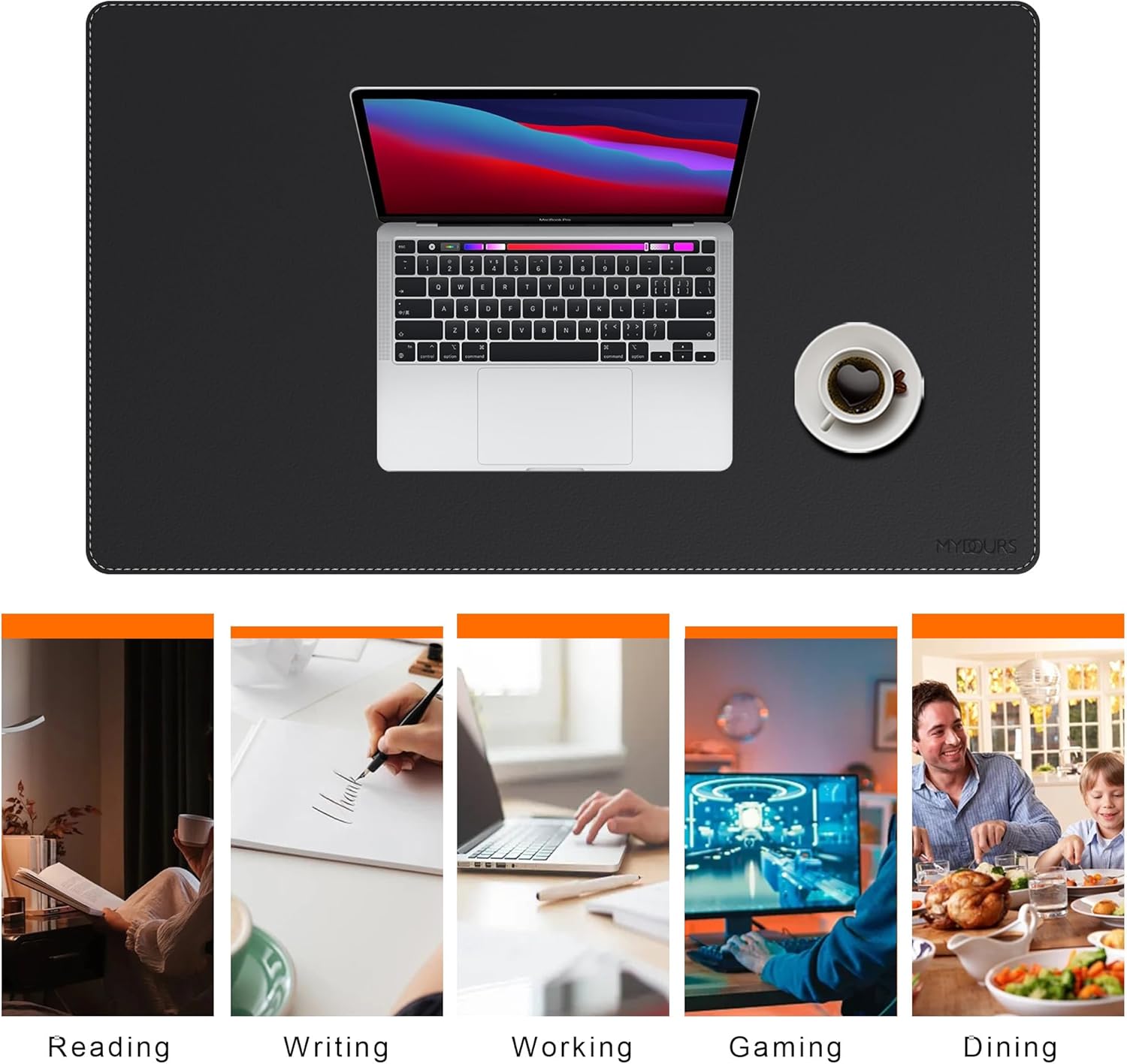 Mydours Cork & PU Leather Desk Mat, 40" x 20" Large Gaming Mouse Pad XL, Dual-Sided Portable Desk Pad Blotter, Keyboard Computer Desktop Protector for Gift Office Home (Brown) 56 71SqM05zcLL. AC SL1500 - northernschoolofshiatsu.co.uk