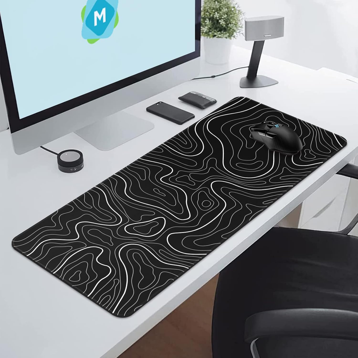 Black Mouse Pad Gaming Keyboard Pad 31.5 x 11.8 in Large Computer Mouse Pad with Anti-Slip Rubber Base and Stitched Edges, Extended Mouse Mat for Gaming Working 4 71SyFRKE73L. AC SL1500 - northernschoolofshiatsu.co.uk