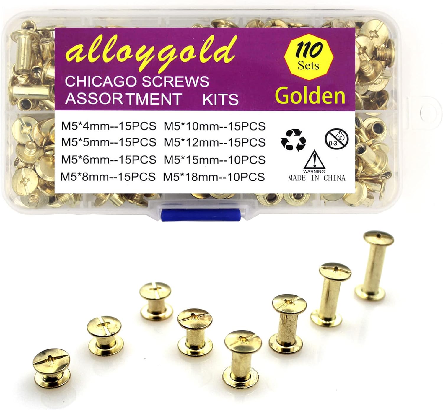 100 Pcs (50 Pair) Gun Black Phillips Chicago Binding Screws Assorted Kits,6 Sizes of Flat Head Rivet Hollow Binding Screws Posts, for Leather Saddles Purses Belt Repair(M5x5/10/15/25/35/45) 74 71T - northernschoolofshiatsu.co.uk