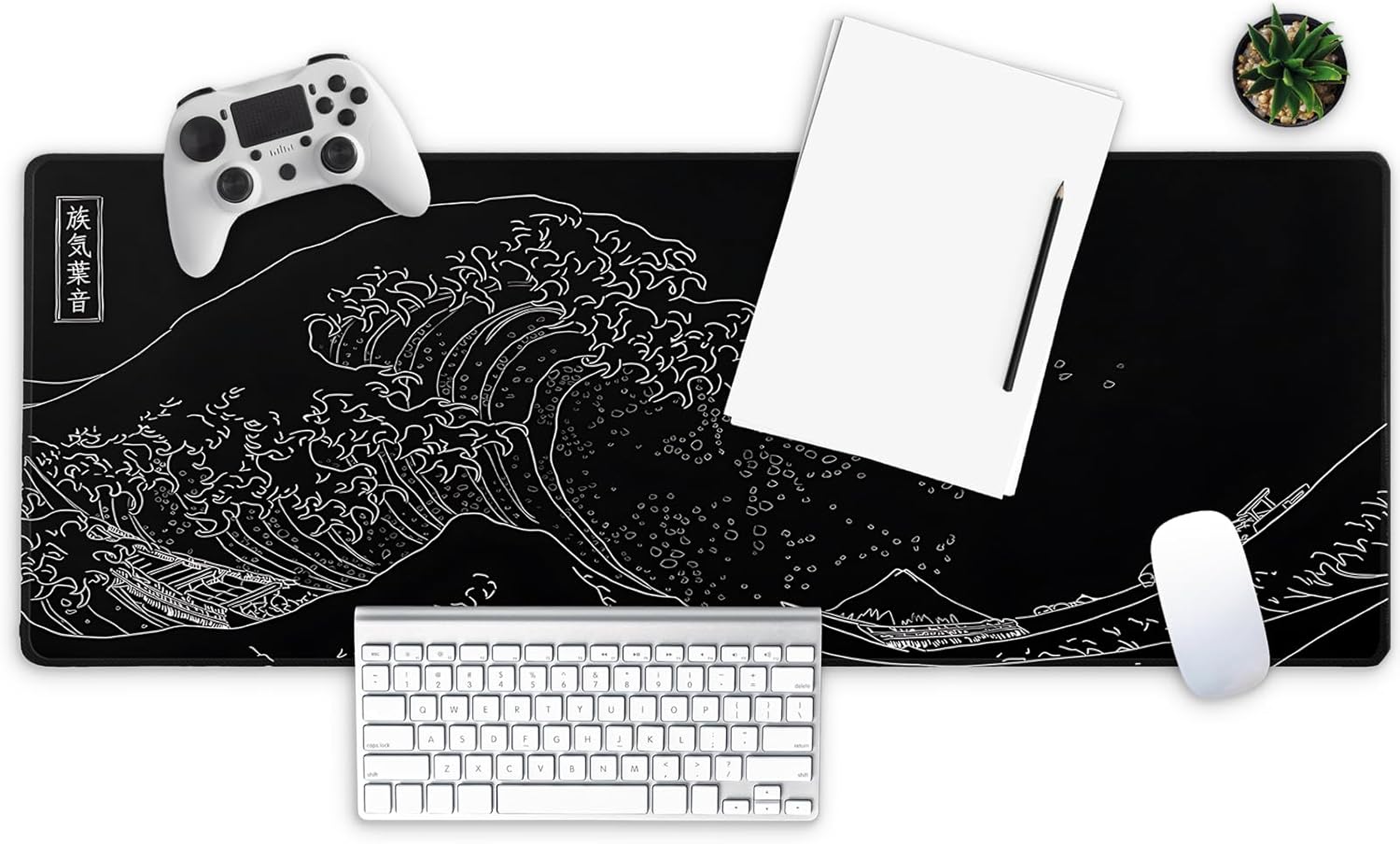 Long Gaming Mouse Pad 31.5 x 11.8 inches, Extended Anime Mousepad, Large Mouse Mat with Non-Slip Base, Full Keyboard Mat with Stitched Edges for Gaming and Office (Black Wave) 2 71THnj2IKpL. AC SL1500 - northernschoolofshiatsu.co.uk