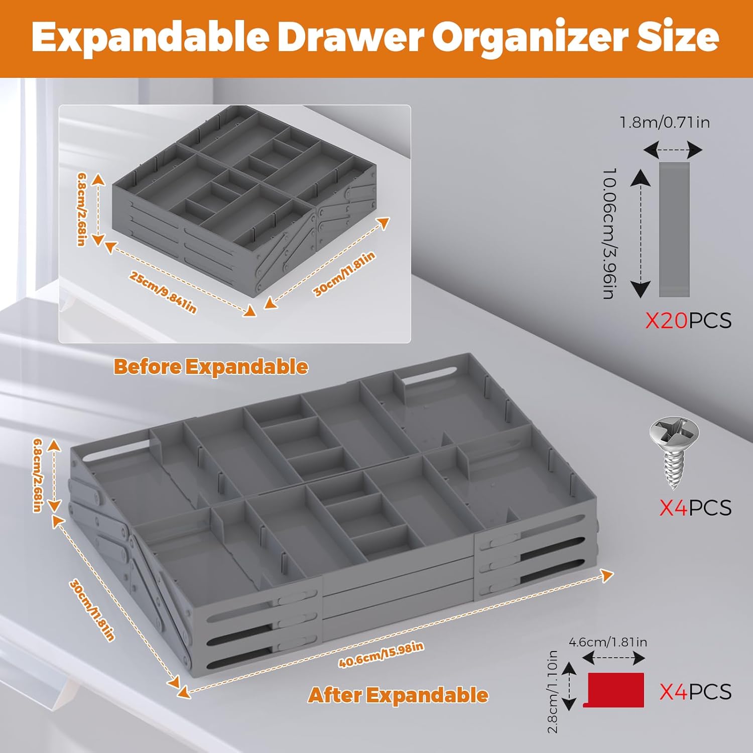 3 Tier Drawer Organizer - Expandable Junk Drawer Organizer Smart Office Supply Organizer, Folding Drawer Storage Multi-level Desk Organizer for Makeup,Jewelry,Cosmetics,Kitchen Storage (1 Row 3 Tier) 10 71UaYlluJTL. AC SL1500 - northernschoolofshiatsu.co.uk