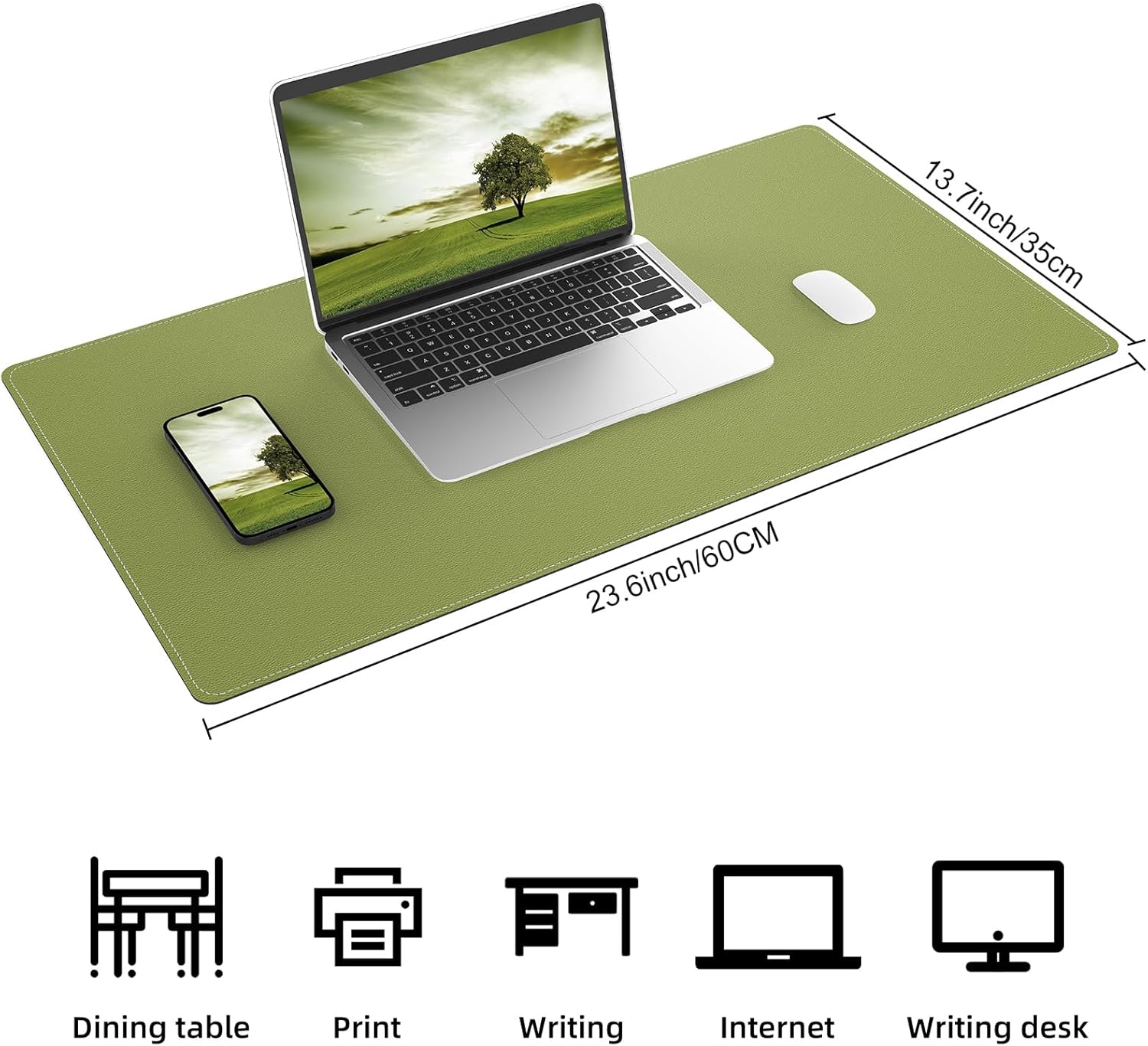Large Desk Mat 47.2" x 17" Leather Desk Pad Protector with Natural Cork & PU Leather, Non-Slip Office Desk Mat, Large Mouse Pad, Waterproof Desk Blotter pad for Office&Home(Black) 367 71UnO2EBK4L. AC SL1500 - northernschoolofshiatsu.co.uk