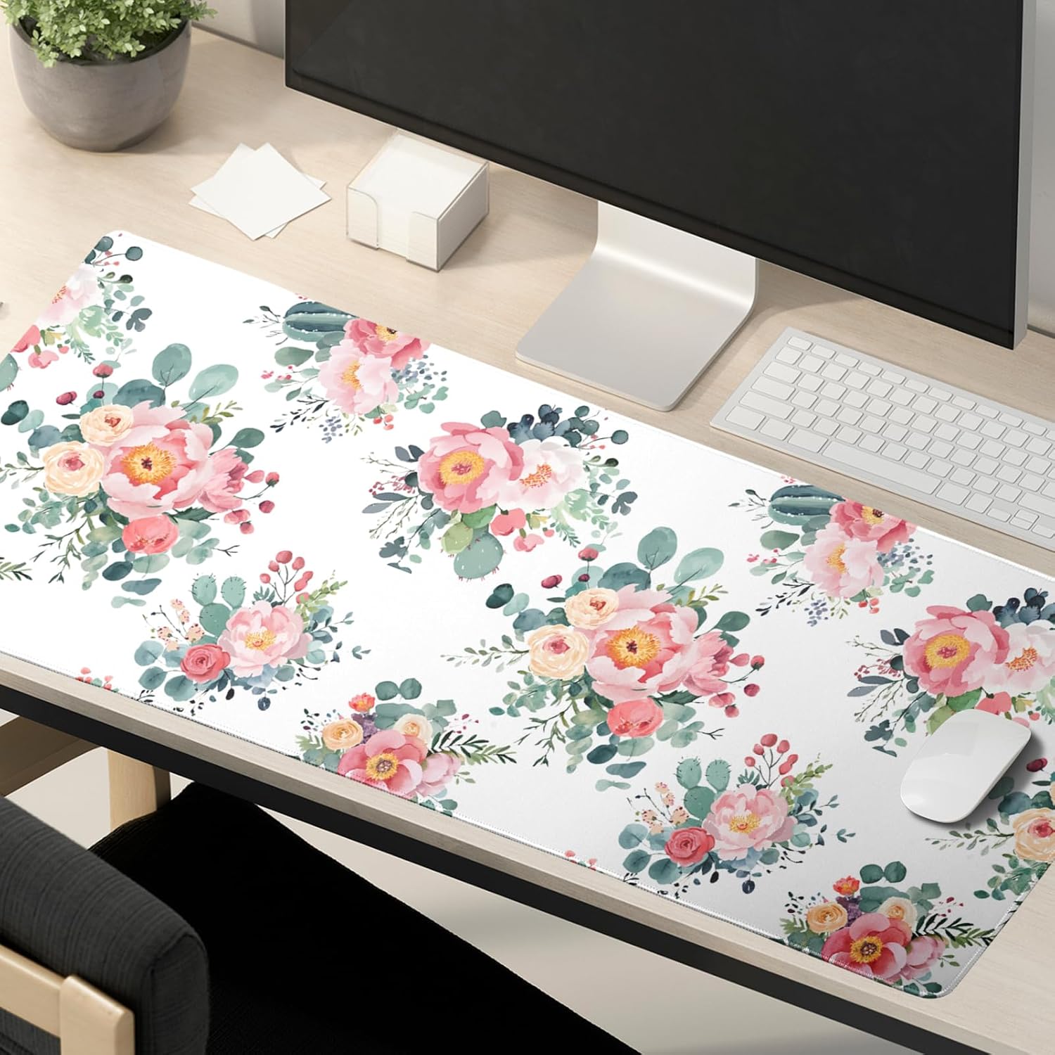 Large Floral Mouse Pad Extended Gaming Mousepad 31.5"x11.8" Vintage Aesthetic Black Desk Mat Flower Mouse Pad Plant Wildflower Mousepad XXL Laptop Computer Keyboard Mats for Desk Office 102 71UqVkn5KlL. AC SL1500 - northernschoolofshiatsu.co.uk