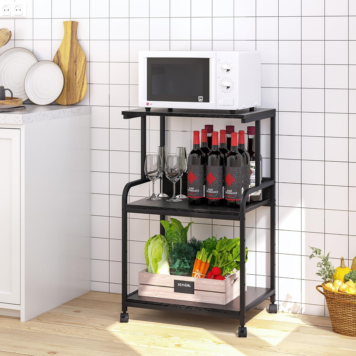 4 Tier Printer Stand with Storage Shelf, Large Tall Printer Cart with Wheels, Mobile Printer Table for Home Office, Adjustable Stands for Printer Heat Press Scanner Fax (Black), High 60 71UzAKBoD0L. AC SL1500 - northernschoolofshiatsu.co.uk