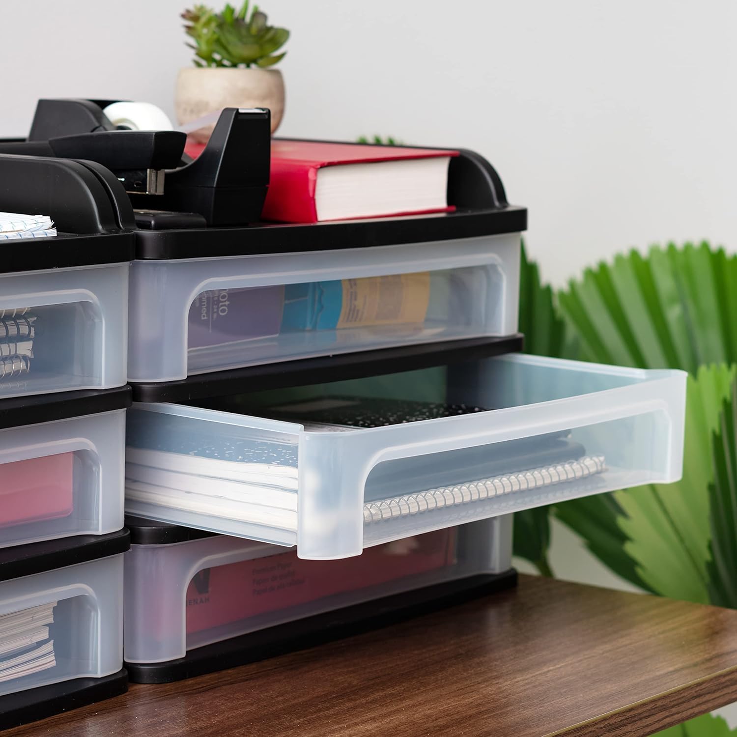 IRIS USA Plastic Stacking Desk Top 3-Drawer Storage Organizer, 2-Pack, for Makeup Vanity Nail Polish Bathroom Stationery Art Craft Supplies Kitchen Office Garage and Small Organization, Small, Black 46 71V+N3Sy0JL. AC SL1500 - northernschoolofshiatsu.co.uk