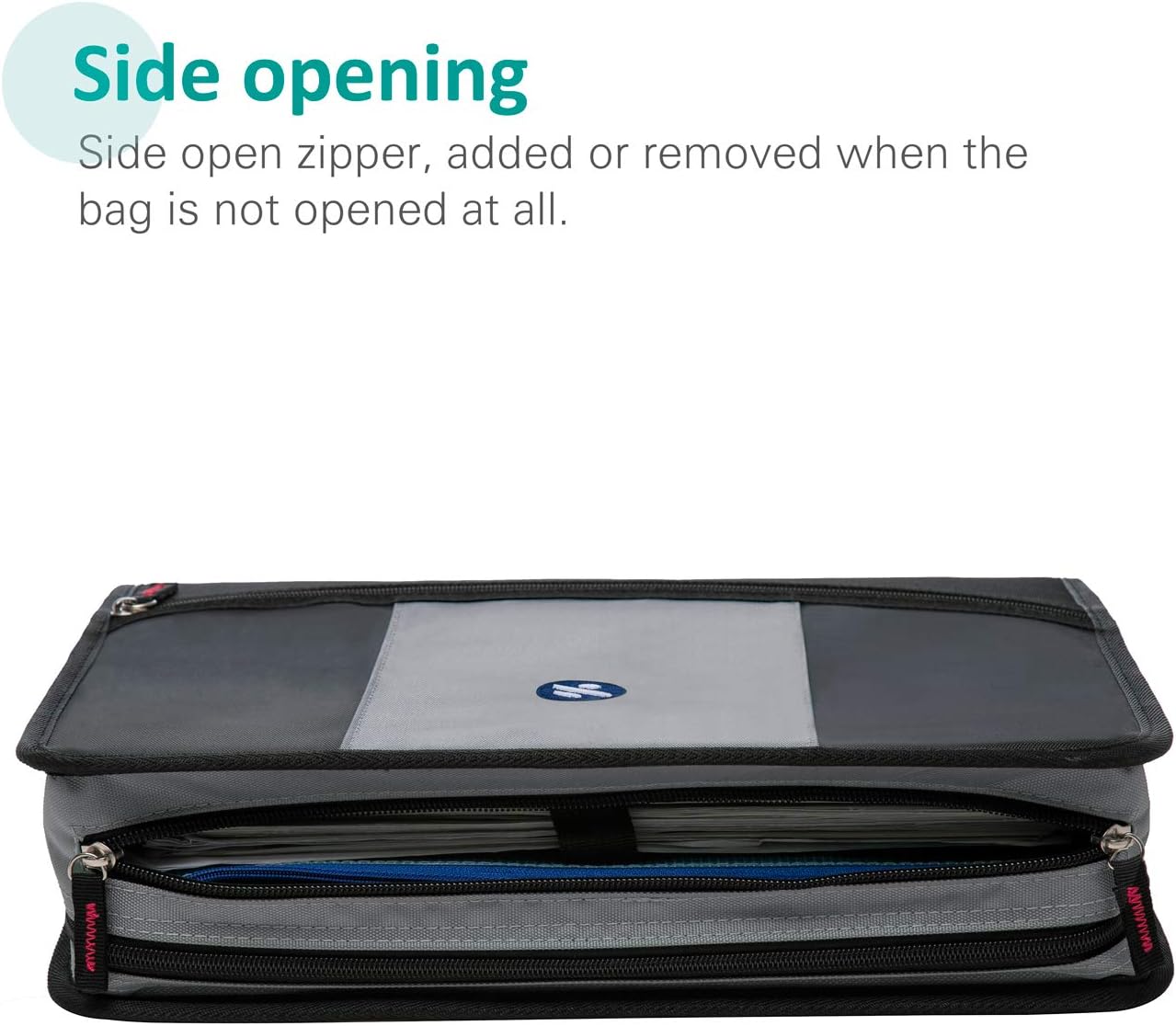 3-Inch Zipper Binder, 3 Round Rings Binder with Expanding File and Shoulder Strap, Black 4 71V6eS0UFYL. AC SL1500 - northernschoolofshiatsu.co.uk