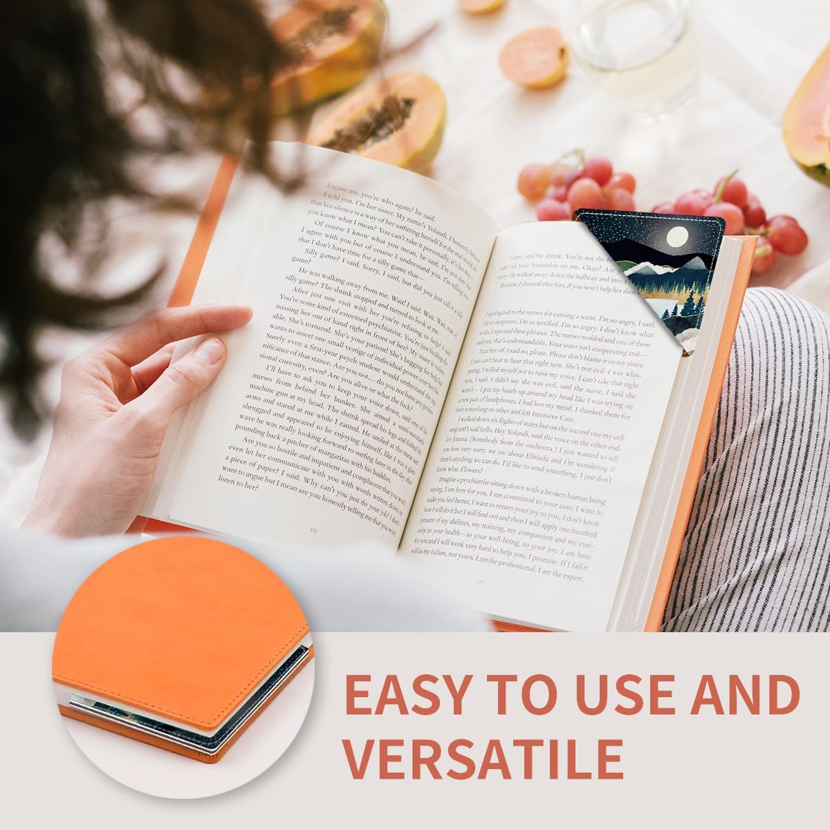 Cute Leather Bookmarks, Fun Triangle Making Corner Bookmark, Book Accessories for Reading Book Lovers, Unbreakable Page Markers for Women Men Night Forest Mountain 5 71VIfcZtqIL. AC SL1200 - northernschoolofshiatsu.co.uk