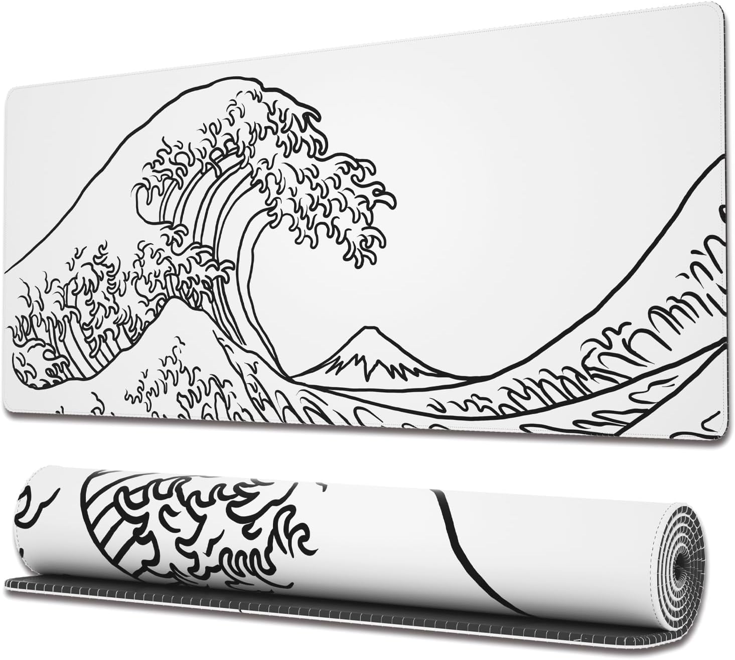 Ovenbird Large Gaming Mouse Pad with Stitched Edges, Minimalist Topographic Map Desk Mat, Extended XL Mousepad with Anti-Slip Base, Cool Desk Pad for Keyboard and Mouse, 31.5 x 11.8 in, White 60 71VbYVNHt3L. AC SL1500 - northernschoolofshiatsu.co.uk