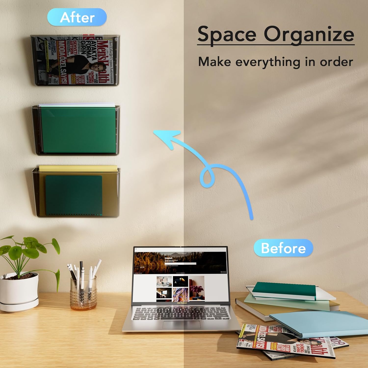 MaxGear Acrylic Wall File Organizer 4 Pockets Hanging File Holder Clear Wall Mounted Mail Organizer Holders for School, Office and Home, 13x4x7 inches 13 71Ve7IEyytL. AC SL1500 - northernschoolofshiatsu.co.uk