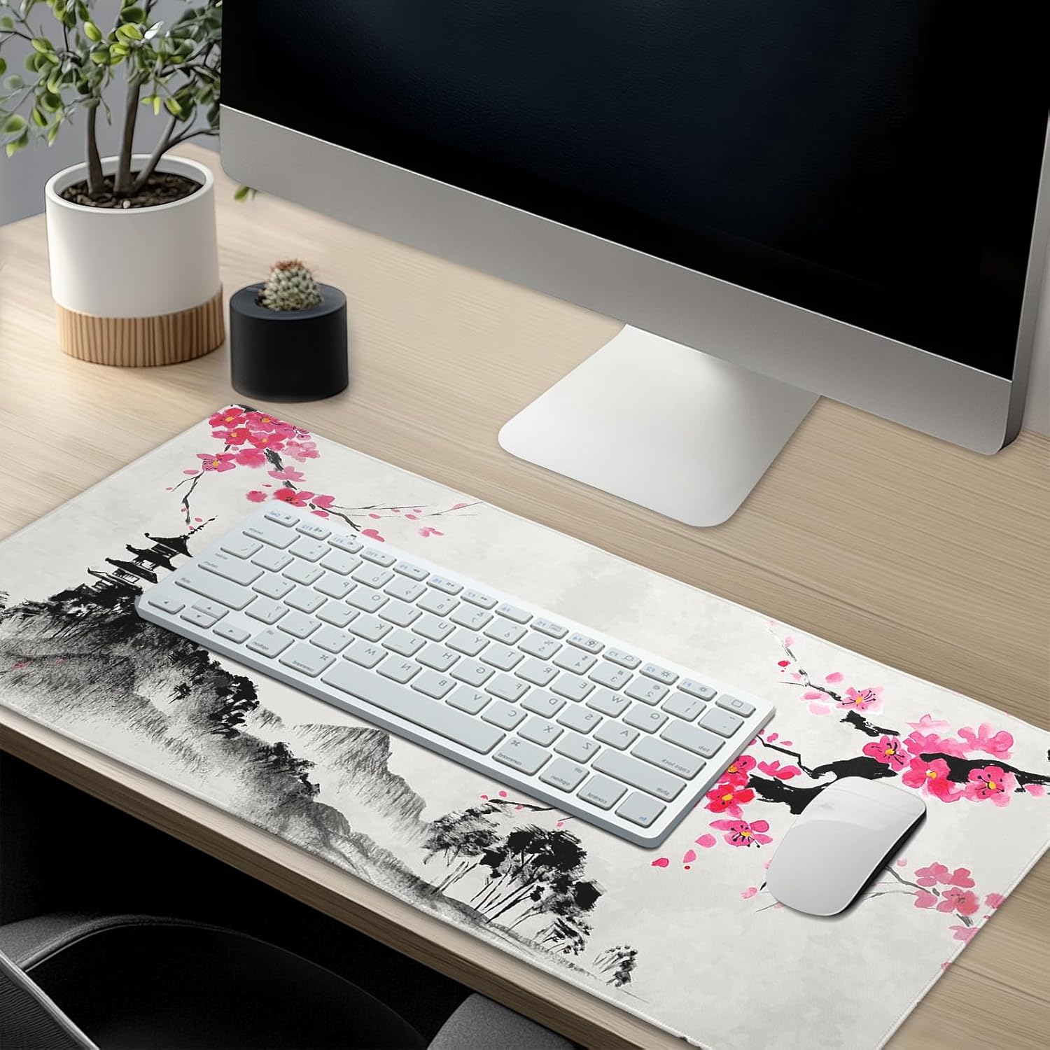 Large Floral Mouse Pad Extended Gaming Mousepad 31.5"x11.8" Vintage Aesthetic Black Desk Mat Flower Mouse Pad Plant Wildflower Mousepad XXL Laptop Computer Keyboard Mats for Desk Office 205 71VfqIKZp5L. AC SL1500 - northernschoolofshiatsu.co.uk