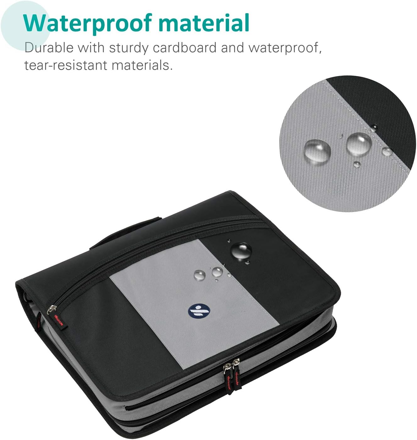 3-Inch Zipper Binder, 3 Round Rings Binder with Expanding File and Shoulder Strap, Black 6 71ViUI7aJKL. AC SL1500 - northernschoolofshiatsu.co.uk