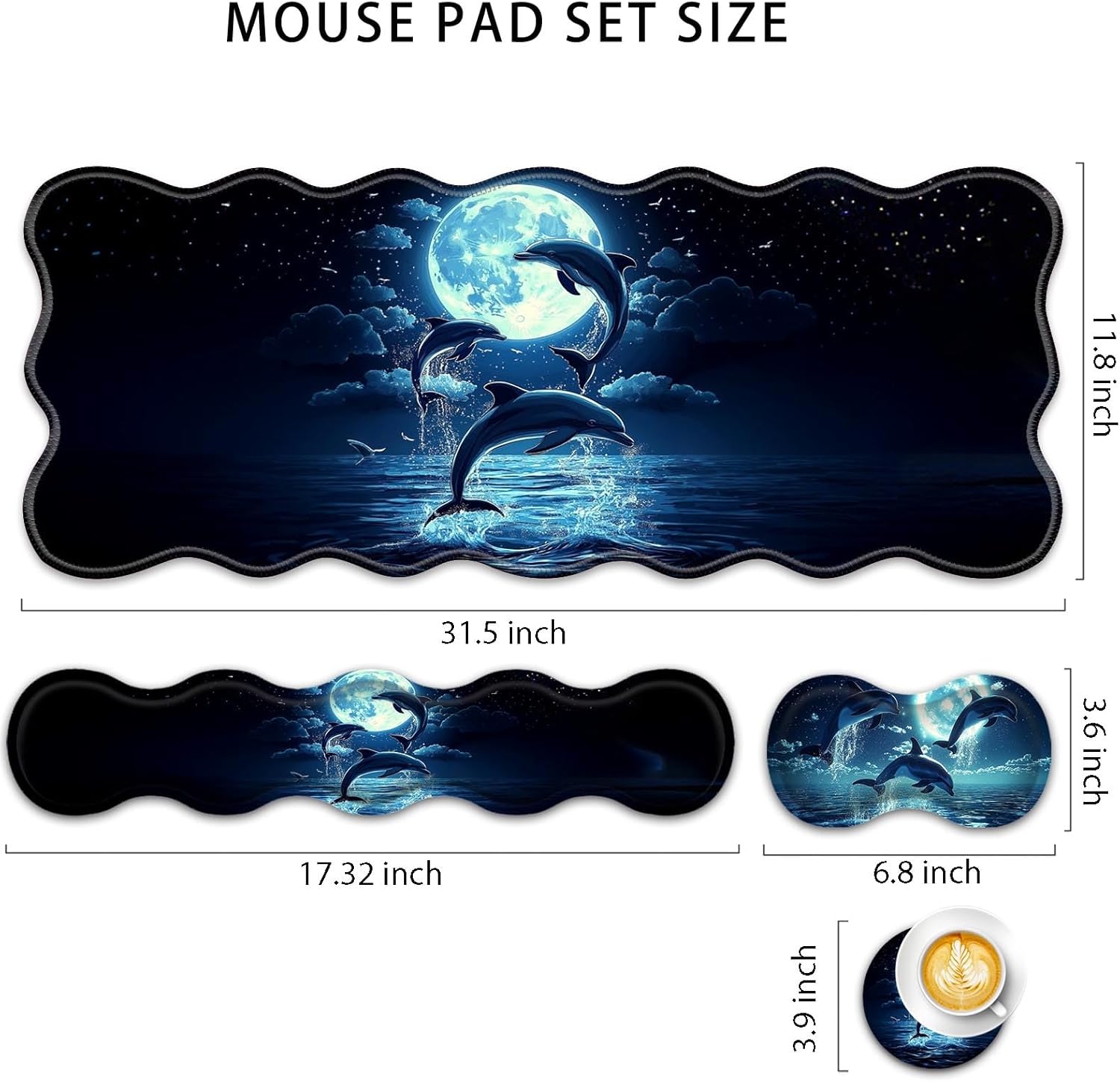 4 in 1 Desk Mat Set,Mouse Pad with Keyboard Wrist Rest,Wave-Shaped Design,Non-Slip Rubber Base,Waterproof,for Home,Office,Gaming,Starry Night 8 71VqA4bORJL. AC SL1500 - northernschoolofshiatsu.co.uk