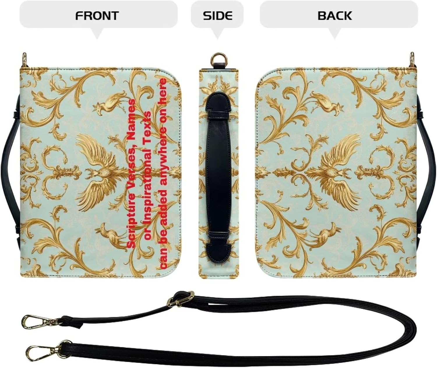 Custom Personalized PU Leather Bible Cover Case for Women,Customized Bible Cases Bible Tote Bag Bible Carrying Case Bible Carrier with Detachable Shoulder Strap,2XL 120 71VqlhuPIKL. AC SL1500 - northernschoolofshiatsu.co.uk