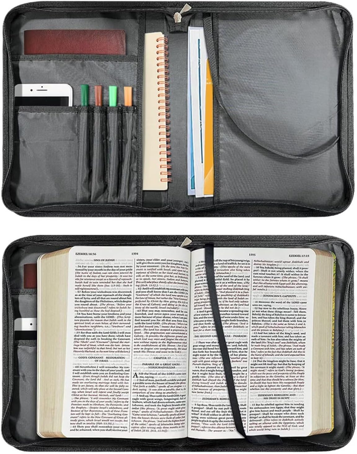 Kuiaobaty Leather Bible Cover with Handle Carrying Bible Case Church Bag Bible Protective Tote with Matched Leather Keychain for Adults Kids Youth God is Within Her She Will Not Fall 28 71W5z15EanL. AC SL1500 - northernschoolofshiatsu.co.uk