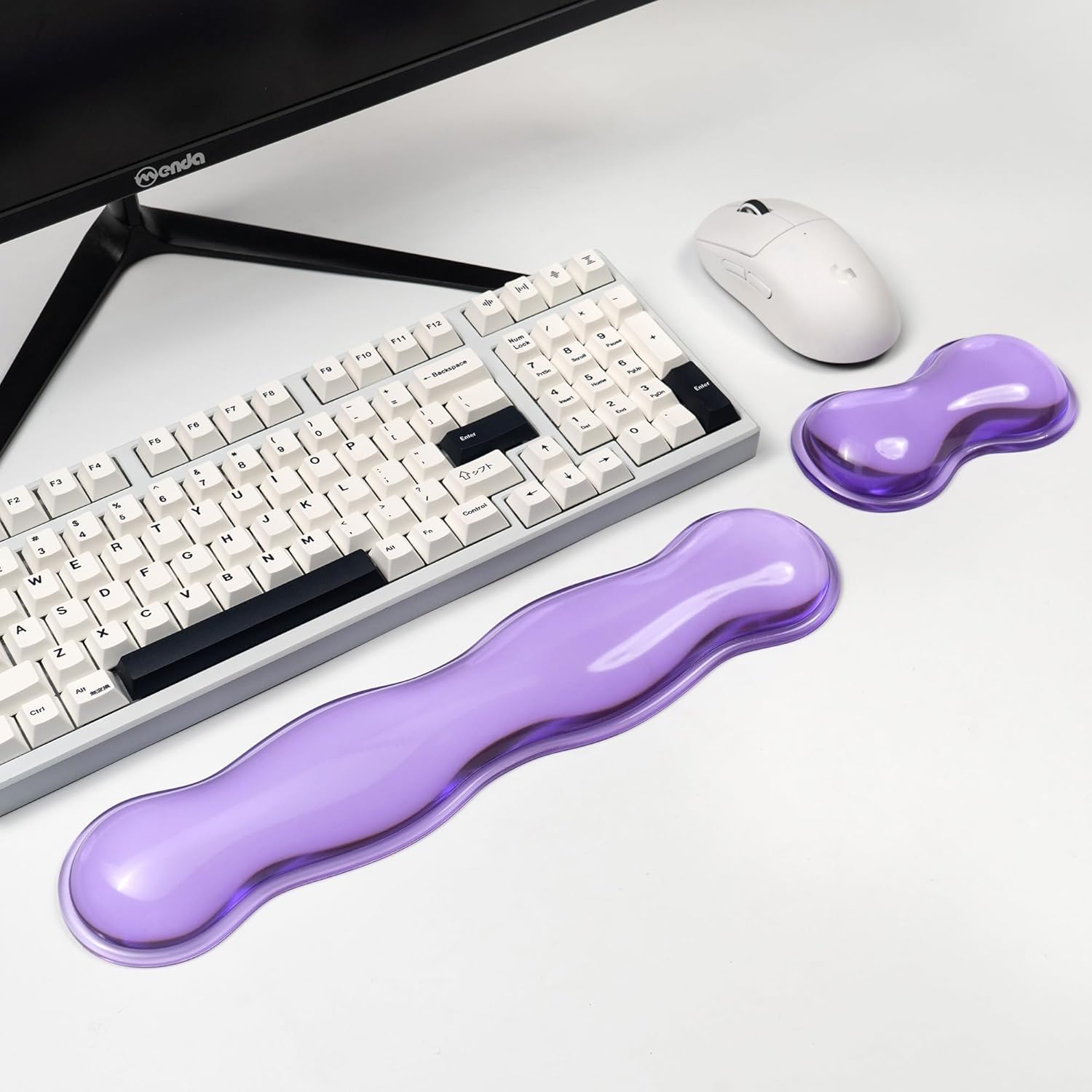 Clear Gel Wrist Rest for Keyboard and Mouse, White Silicone Keyboard Wrist Rest Set, Cute Ergonomic Wrist Rest for Keyboard 60%/75%(White) 120 71WBCbaLV+L. AC SL1500 - northernschoolofshiatsu.co.uk