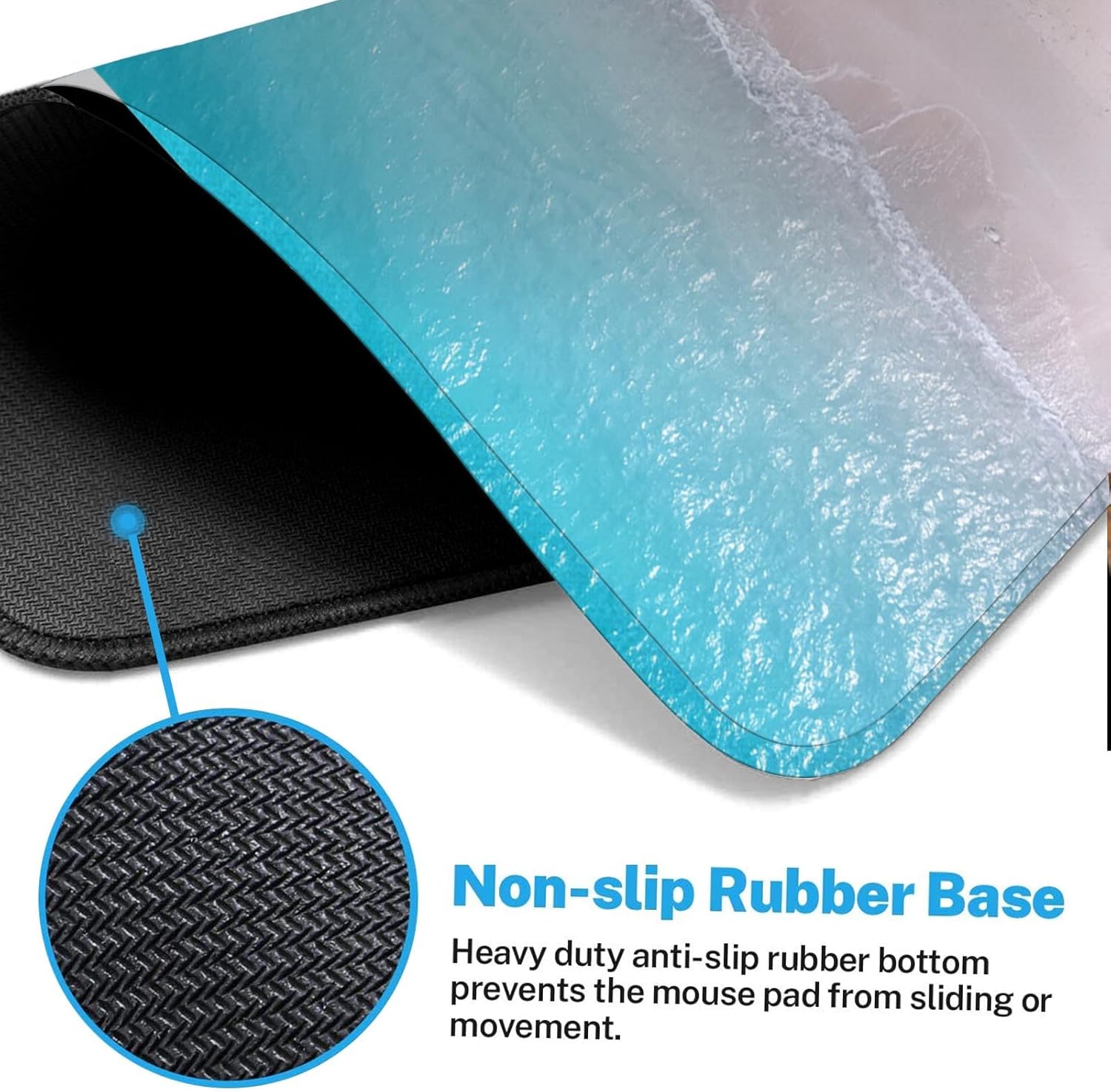 Arttown Blue Summer Beach Mouse Pad Large Gaming Mat Turquoise Ocean Non-Slip Desk Pad Keyboard and Mouse Desk Mat for Gamer, Office & Home, 31.5 x 15.7 in 5 71Wts9ymaWL. AC SL1500 - northernschoolofshiatsu.co.uk