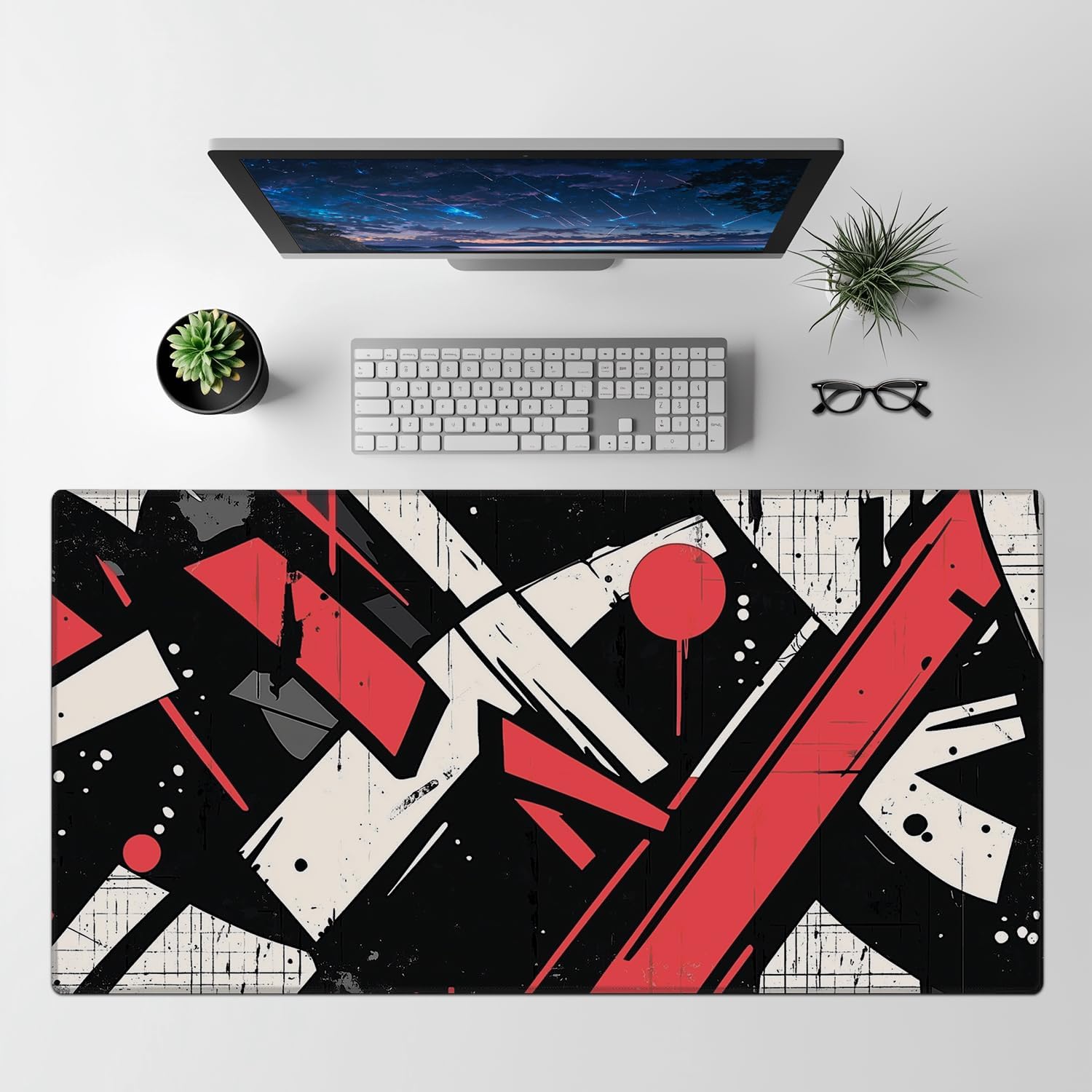 Extra Large Space Gaming Mouse Pad for Computer, Laptop & Keyboard – 27.5"x11.8", Non-Slip Rubber Base, Water-Resistant Surface, Extended Mousepad for Gamers & Office (Cosmic Wanderer, X-Large) 54 - northernschoolofshiatsu.co.uk