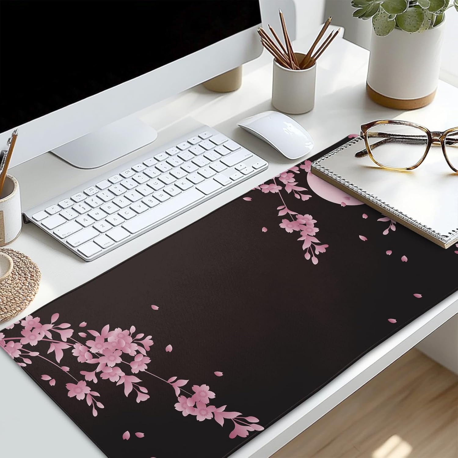 Large Floral Mouse Pad Extended Gaming Mousepad 31.5"x11.8" Vintage Aesthetic Black Desk Mat Flower Mouse Pad Plant Wildflower Mousepad XXL Laptop Computer Keyboard Mats for Desk Office 197 71X3zjopYgL. AC SL1500 - northernschoolofshiatsu.co.uk