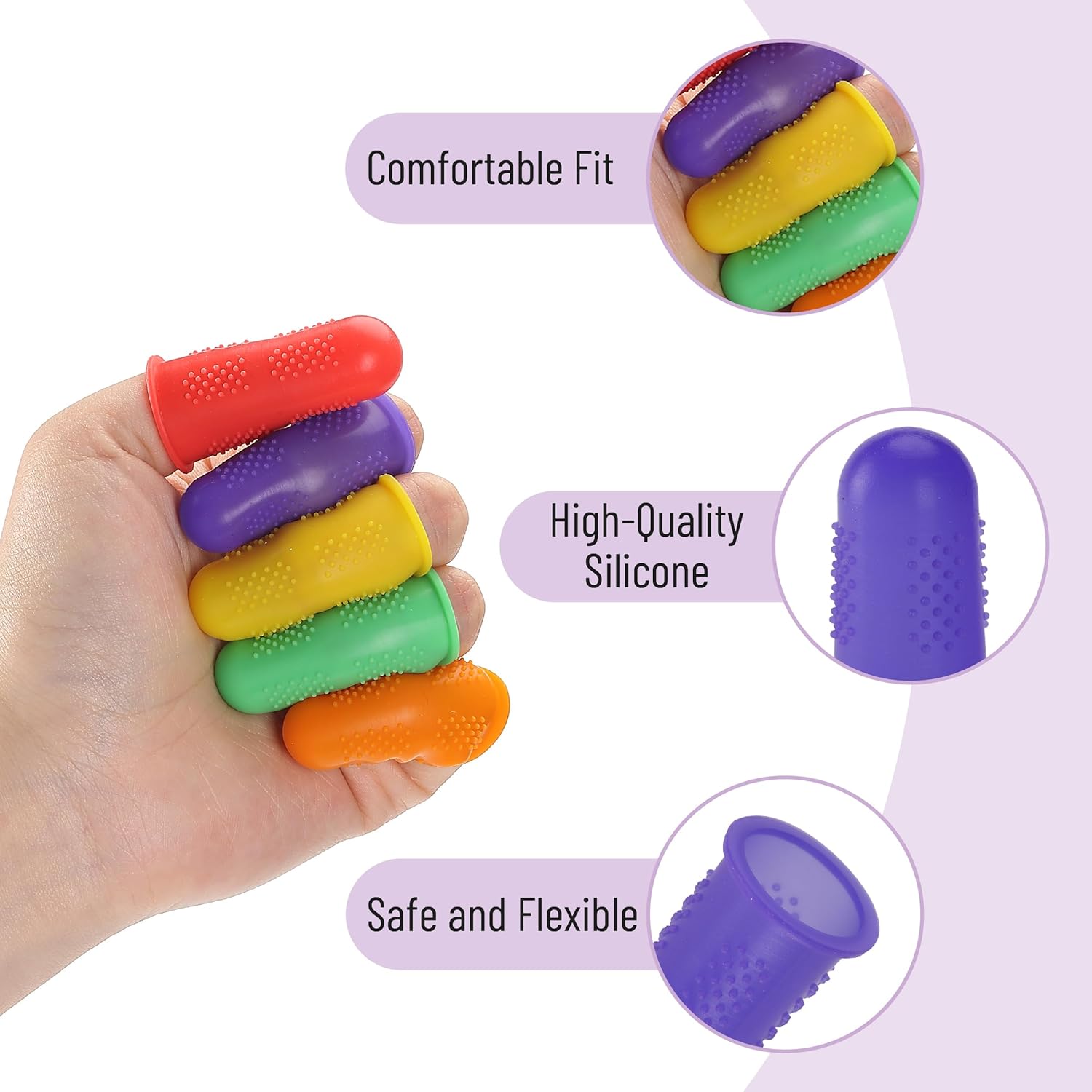 Mr. Pen- Hot Glue Gun Finger Protectors, 24 pcs, Silicone Thimble Finger Guard for Hot Glue 29 - northernschoolofshiatsu.co.uk