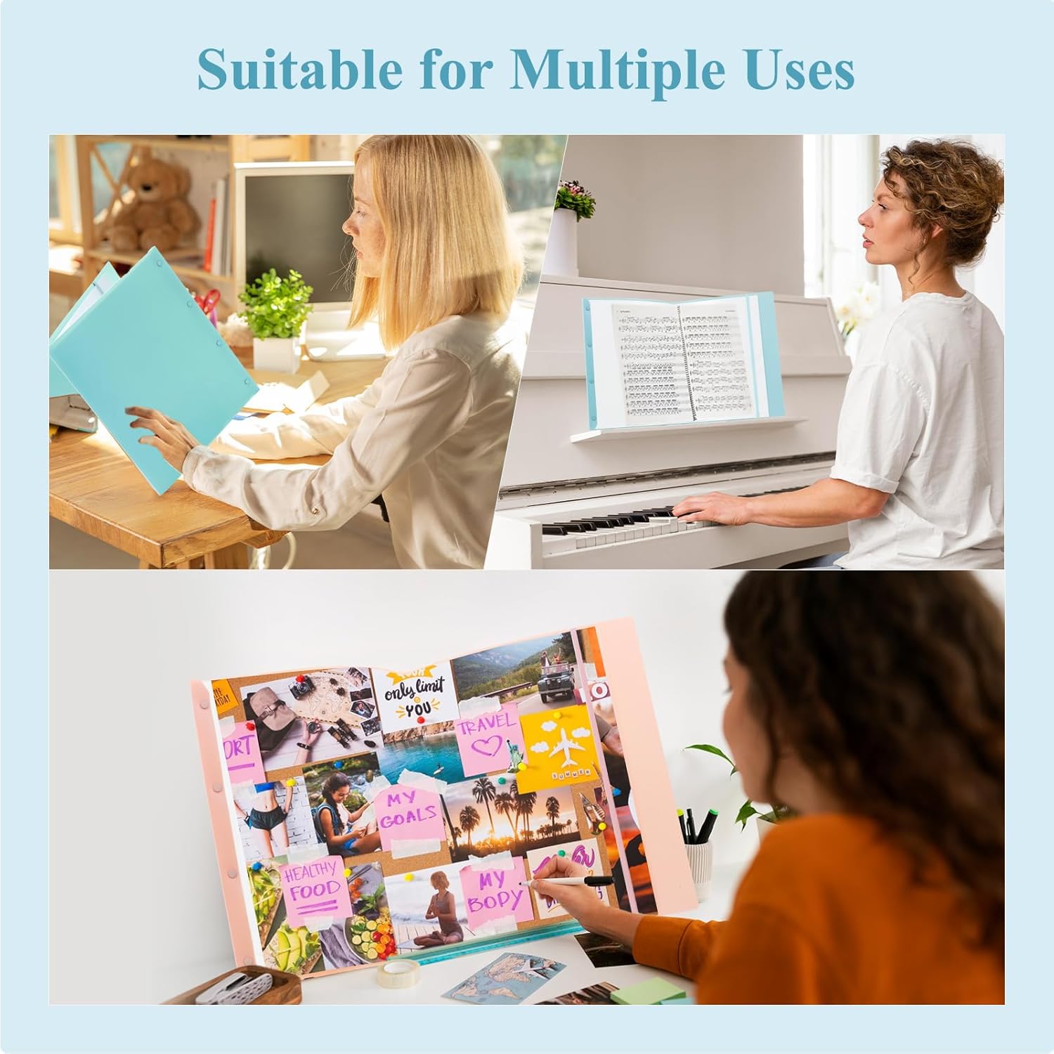 M&G 30-Pocket Binder with Plastic Sleeves,19.6x12.2 inch, A3 Size Heavy Duty Art Portfolio Folder with Clear Sheet Protectors,Presentation Display Book for Artwork, Document Organizer(Pink) 7 71YMhF6OBcL. AC SL1500 - northernschoolofshiatsu.co.uk