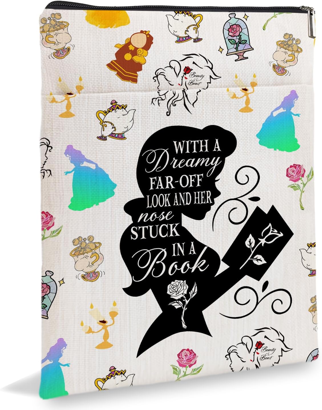 Princess Dreamy Book Sleeve, Beauty Inspired Book Sleeve, Fairytale Lover Gift A Tale as Old as Time Gift Book Cover, Paperback Book Cover with Zipper6JB036 1 71Ye4+2Kg9L. AC SL1500 - northernschoolofshiatsu.co.uk