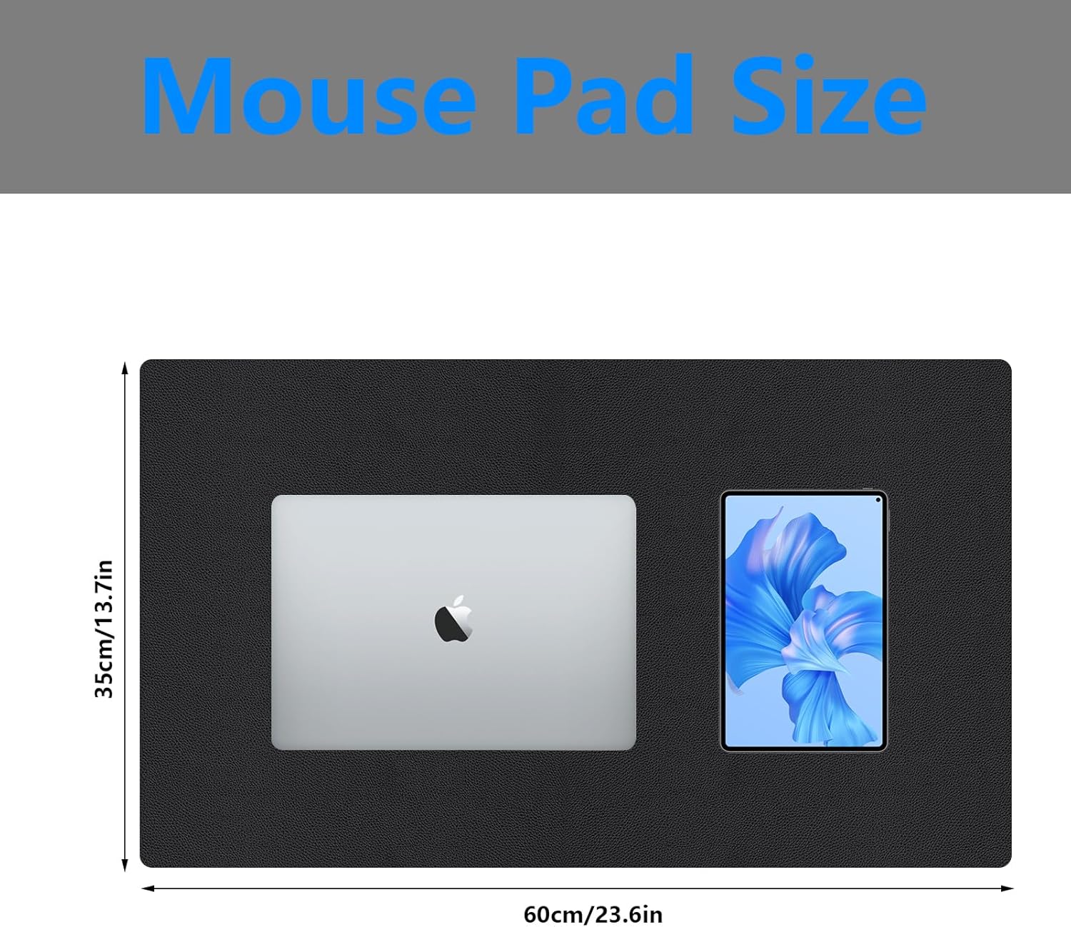 Leather Desk Pad Protector, Large Desk Mat for Keyboard and Mouse, Scratch-Proof and Wear-Resistant, Suede Non-Slip Bottom(Black-23.6 x 13.7 in) 20 71YmdqgeTXL. AC SL1500 - northernschoolofshiatsu.co.uk