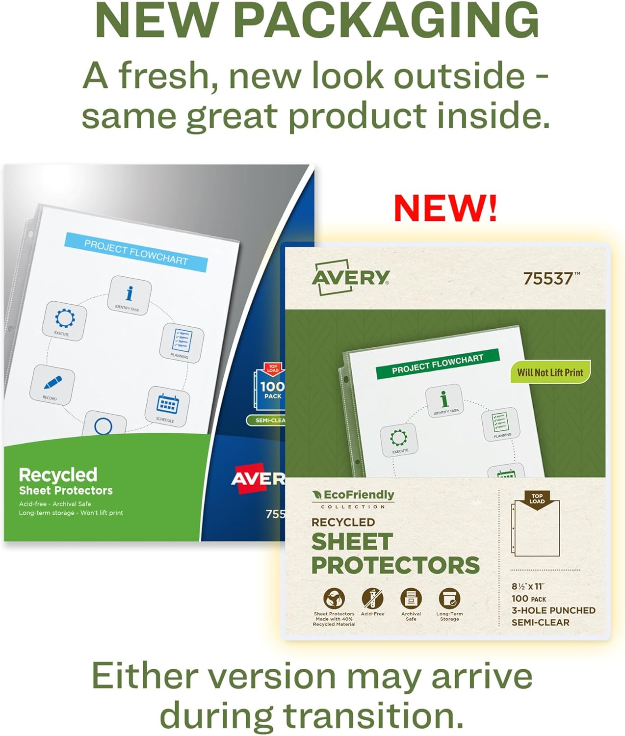 Avery EcoFriendly Recycled Economy Sheet Protectors, Semi-Clear, Top Load, 100 Document Protectors (75537) 2 71ZYa7OwCML. AC SL1500 - northernschoolofshiatsu.co.uk