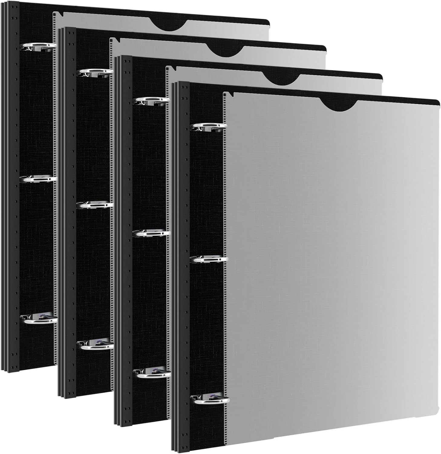 Telescoping 3 Ring Binder - 4PCS, Flexible Round Binder with Customizable Front Cover and Clear Catalog Pocket, Holds 8.5x11 inch Paper-Black 1 71Zbz5OEhbL. AC SL1500 - northernschoolofshiatsu.co.uk